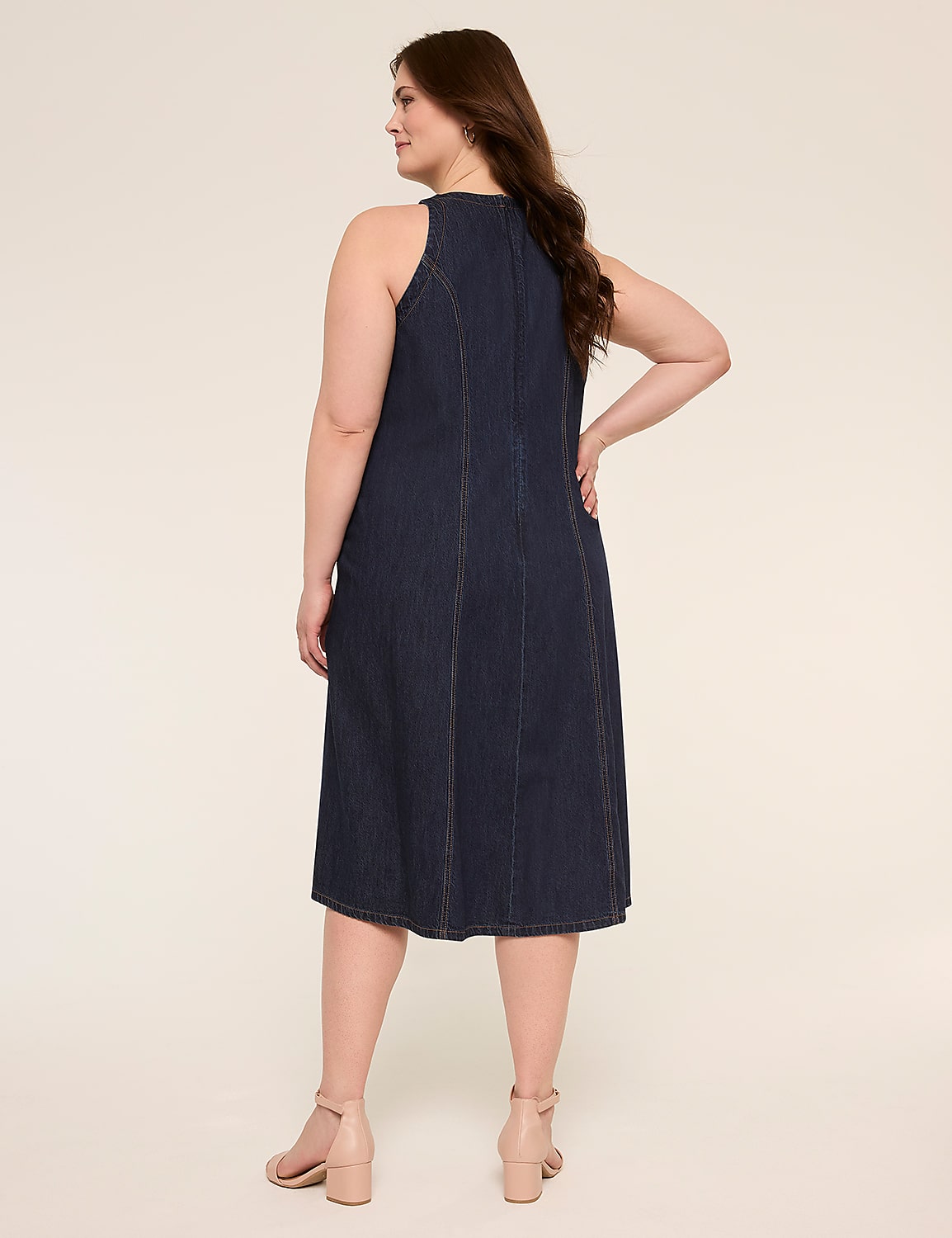 Crew-Neck Midi Dress Product Image 2