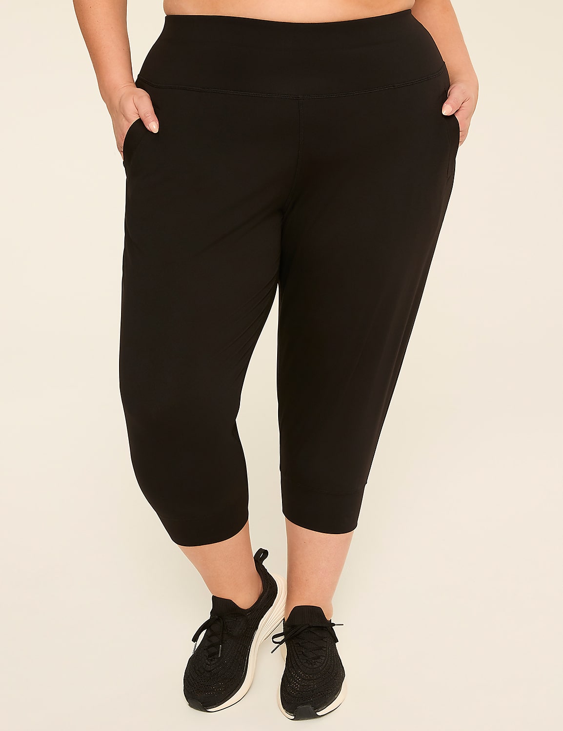 LIVI Soft Mid-Rise Capri Jogger Product Image 1