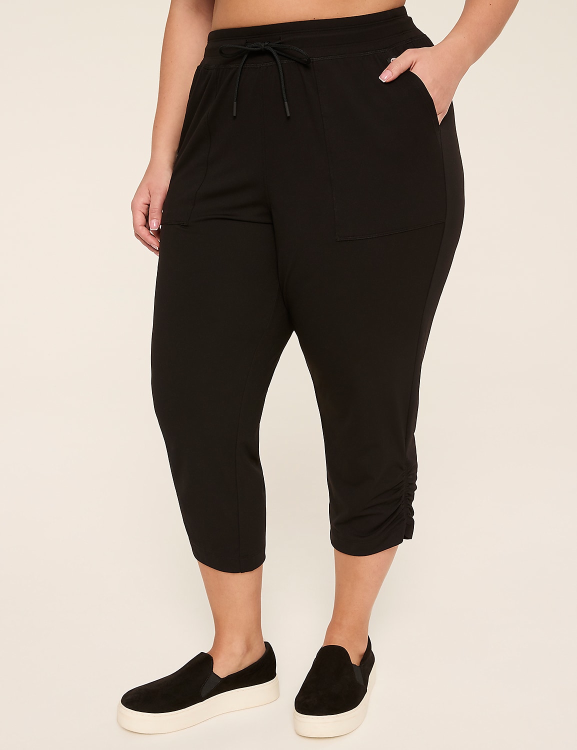 LIVI Soft Ruched Crop Product Image 1
