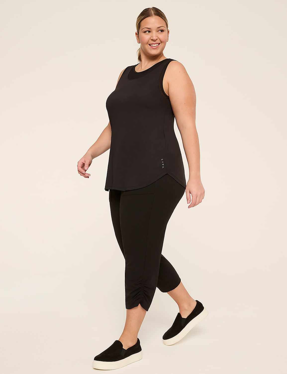 LIVI Soft Ruched Crop Product Image 3