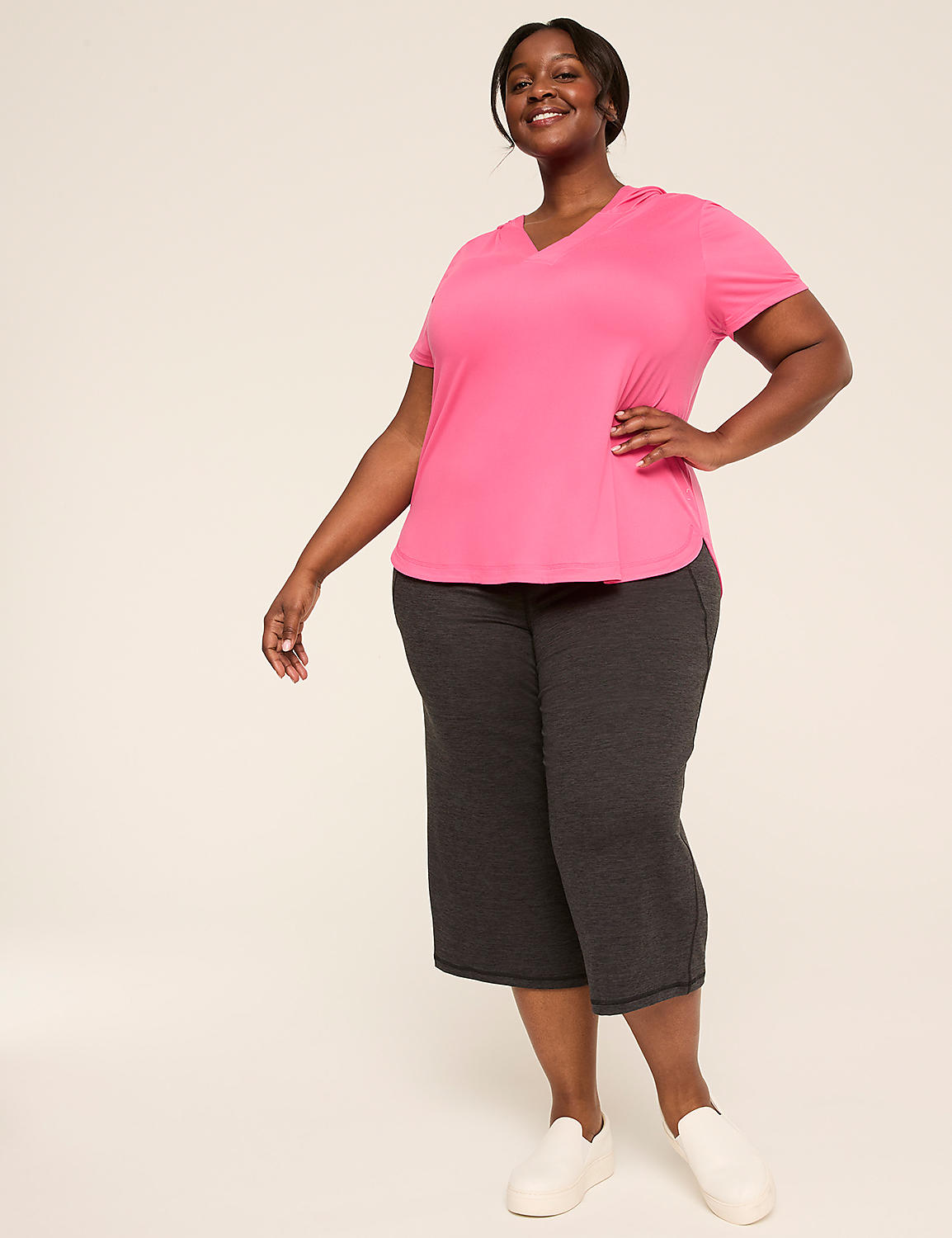 LIVI Soft Wide Leg Crop Pant Product Image 3