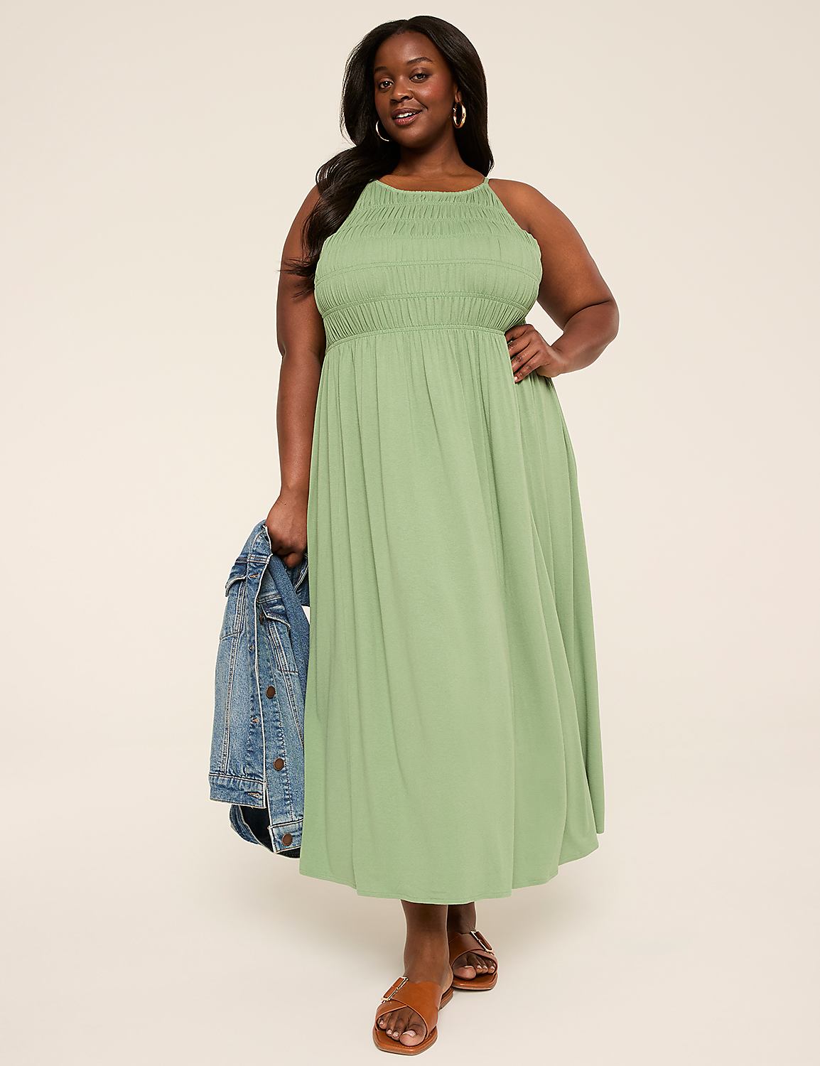 Shirred Bodice Maxi Sundress Product Image 1