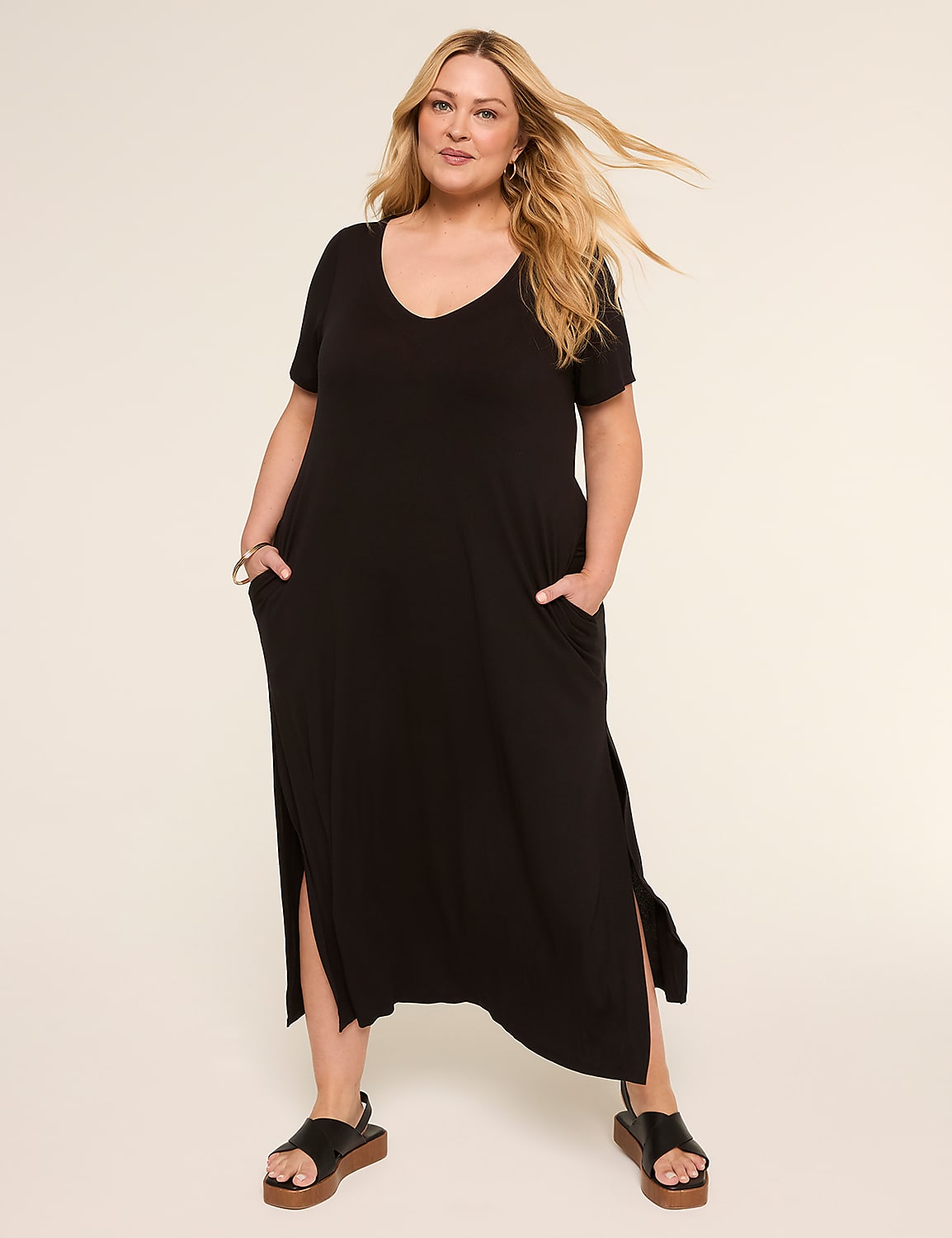 Short-Sleeve Maxi T-Shirt Dress Product Image 4