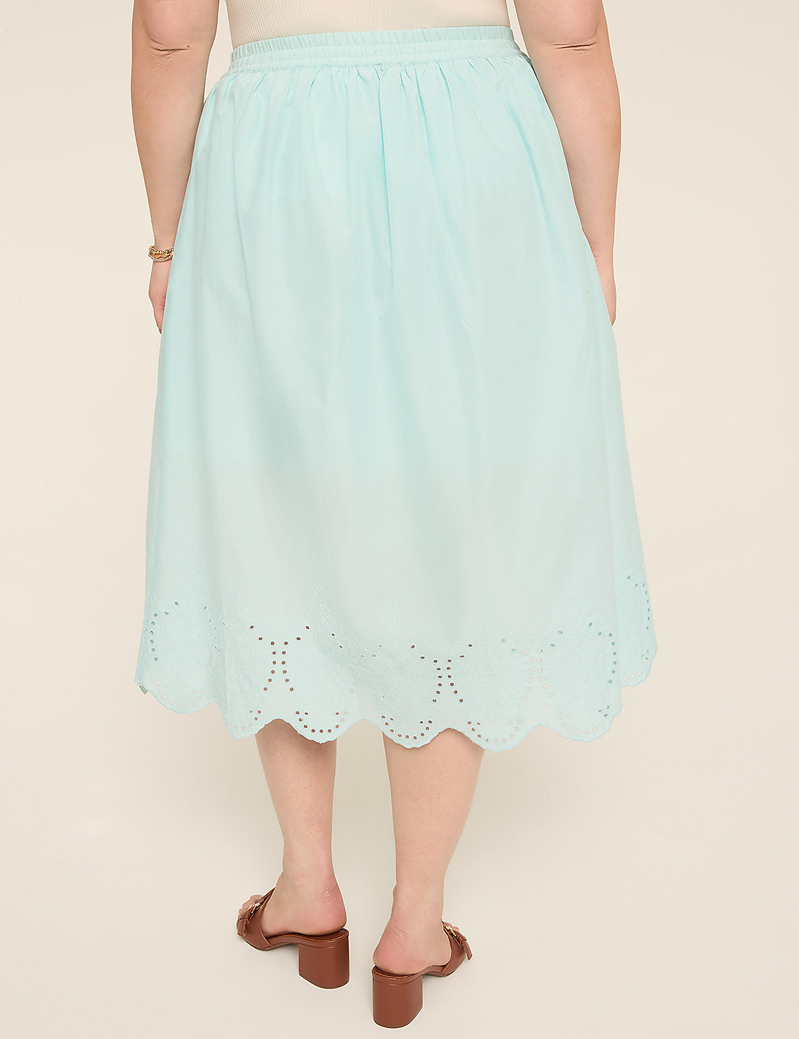 Eyelet Maxi Skirt Product Image 2