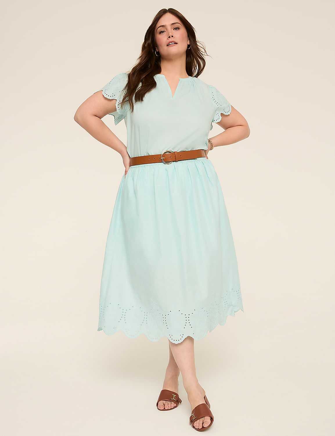 Eyelet Maxi Skirt Product Image 3
