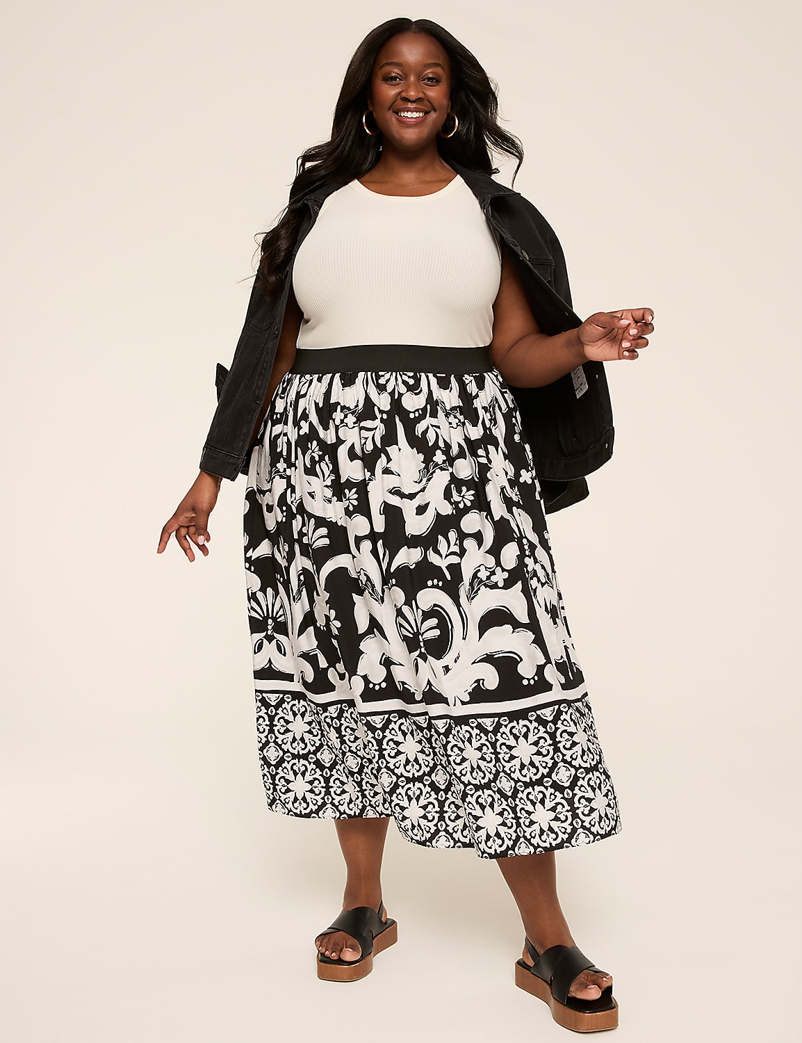 Pleated Maxi Skirt Product Image 3