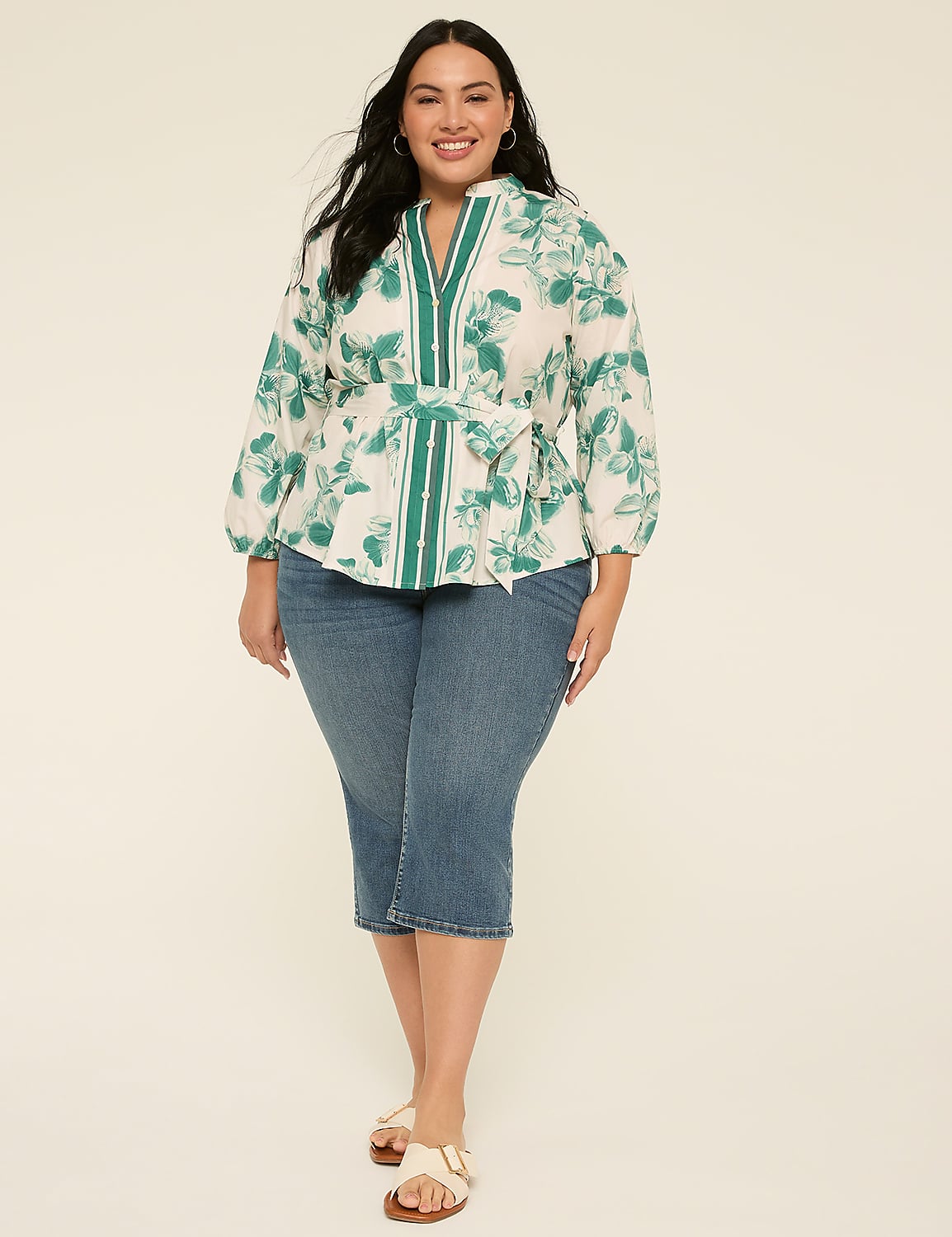 Button-Down Belted Tunic Product Image 3