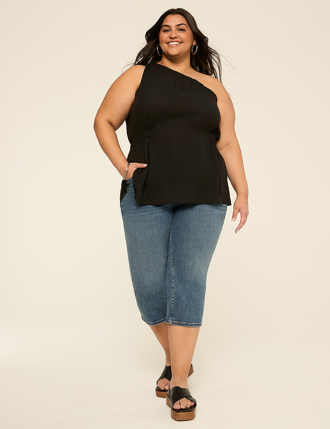 Asymmetric One-Shoulder Top Product Image 3