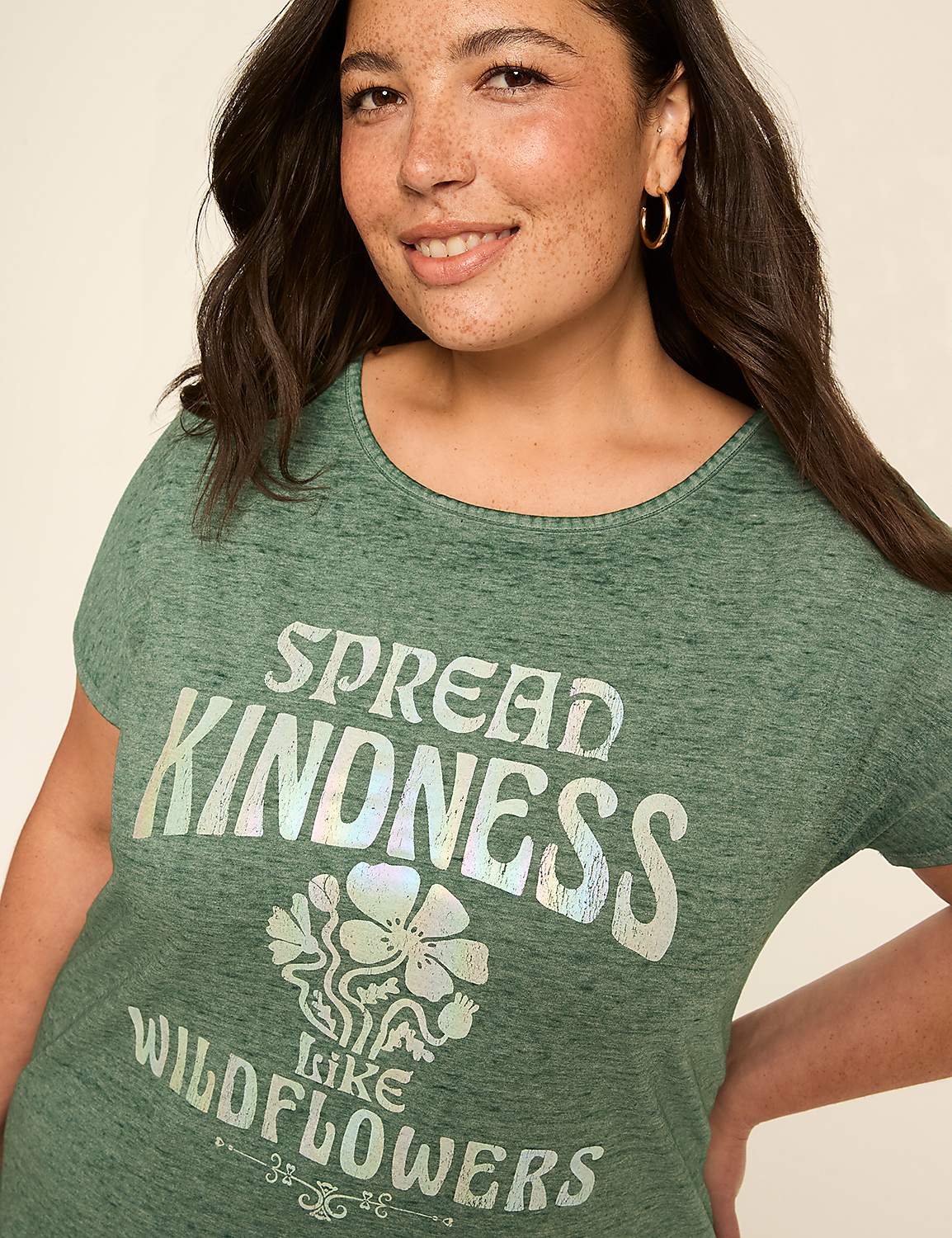 Spread Kindness Dolman-Sleeve Graphic Tee Product Image 4