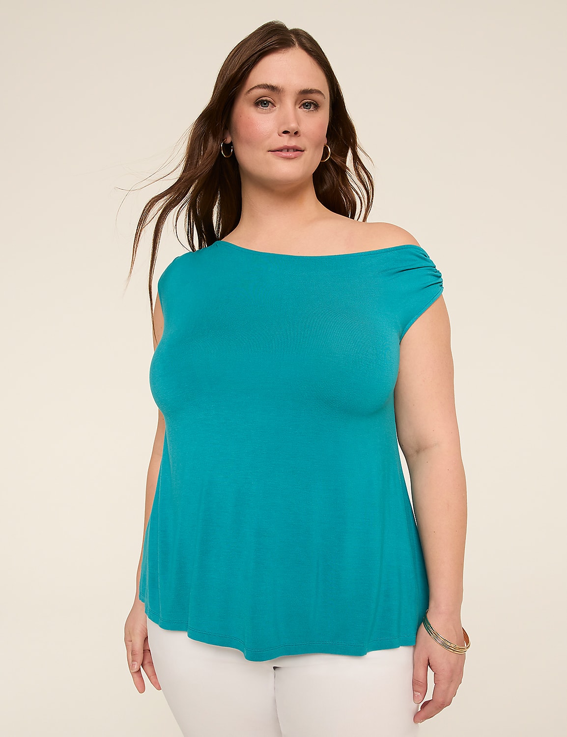 Off-The-Shoulder Asymmetrical Top Product Image 1