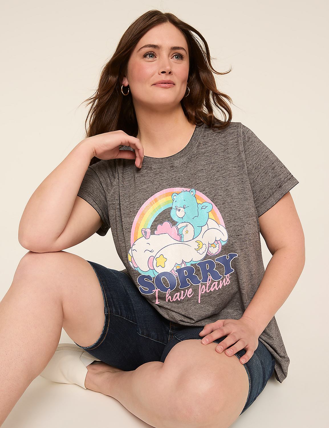 Short-Sleeve Care Bear Graphic Tee Product Image 3