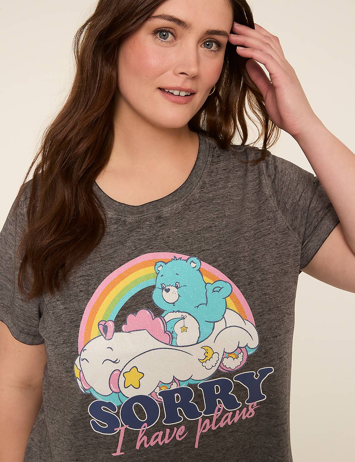 Short-Sleeve Care Bear Graphic Tee Product Image 4