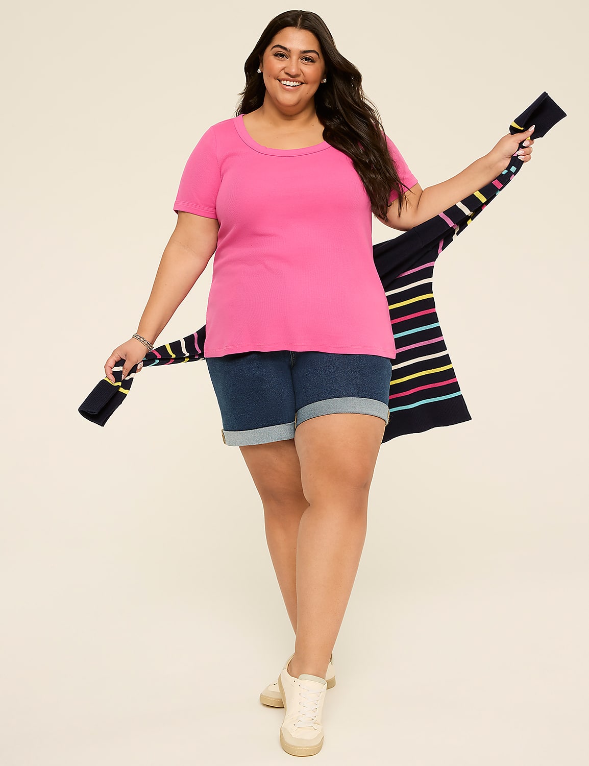 Short-Sleeve Scoop-Neck Tee Product Image 3