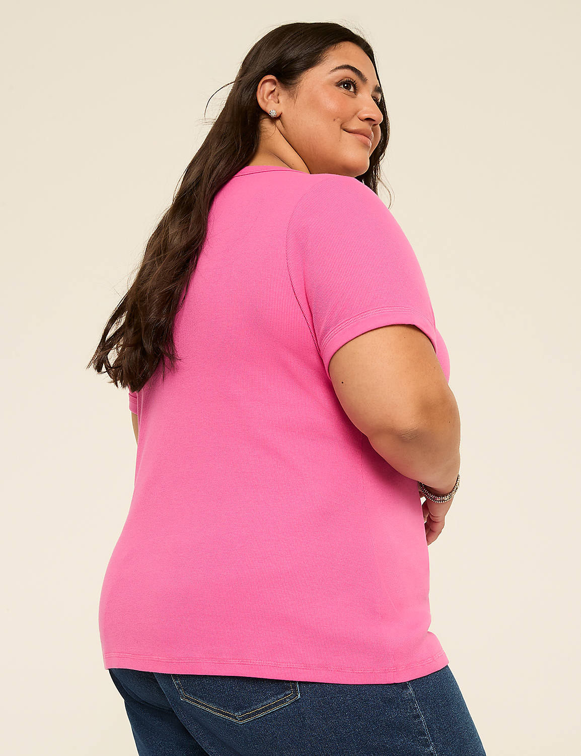 Short-Sleeve Scoop-Neck Tee Product Image 2