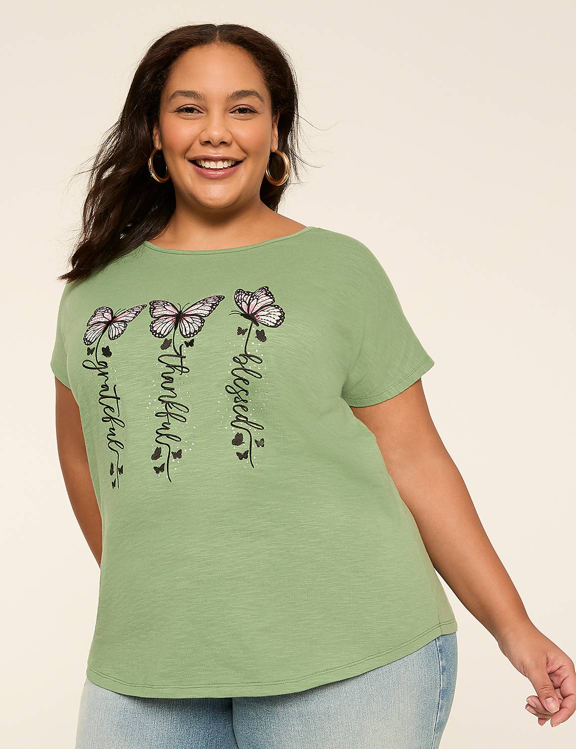 Grateful, Thankful & Blessed Graphic Tee Product Image 1