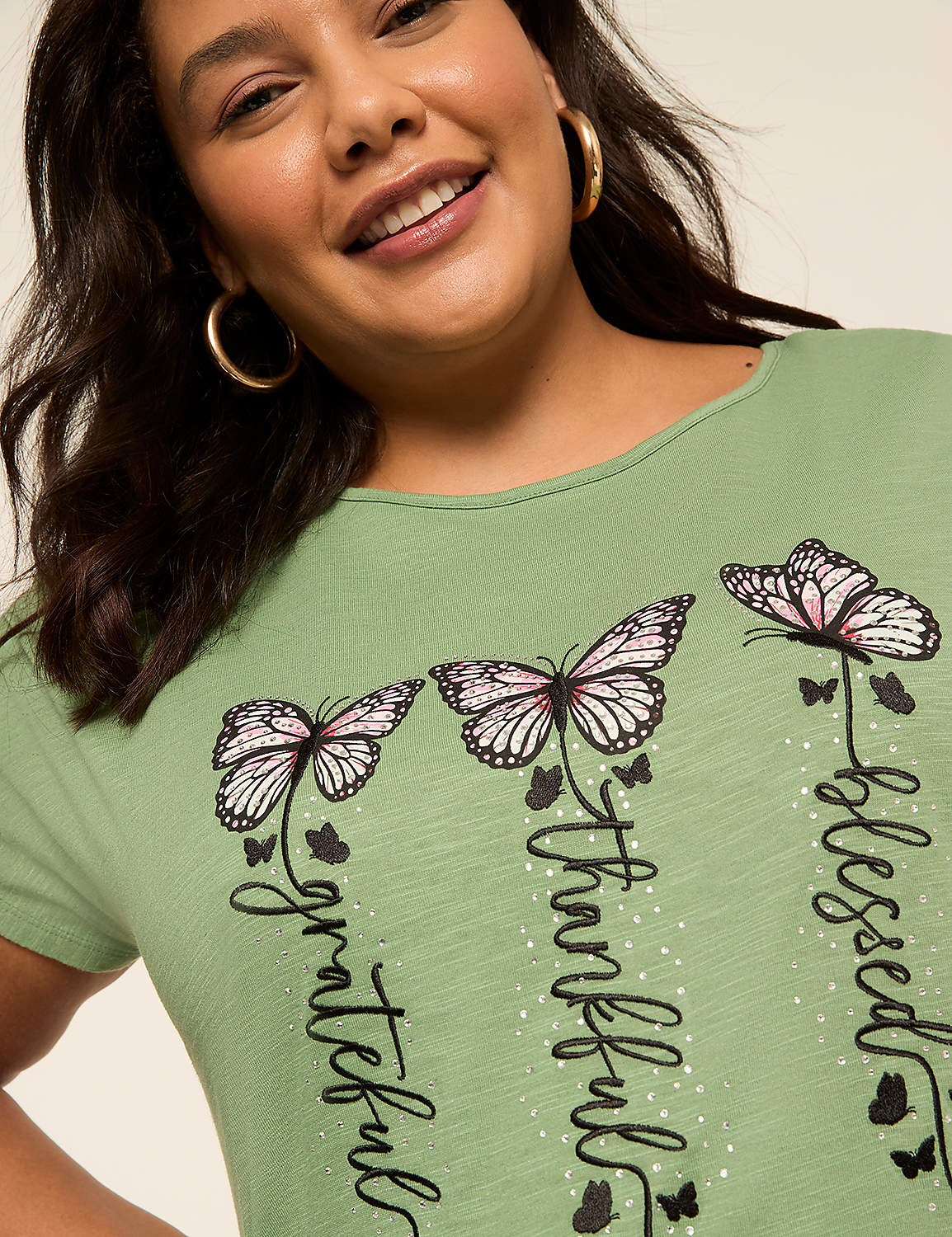 Grateful, Thankful & Blessed Graphic Tee Product Image 4