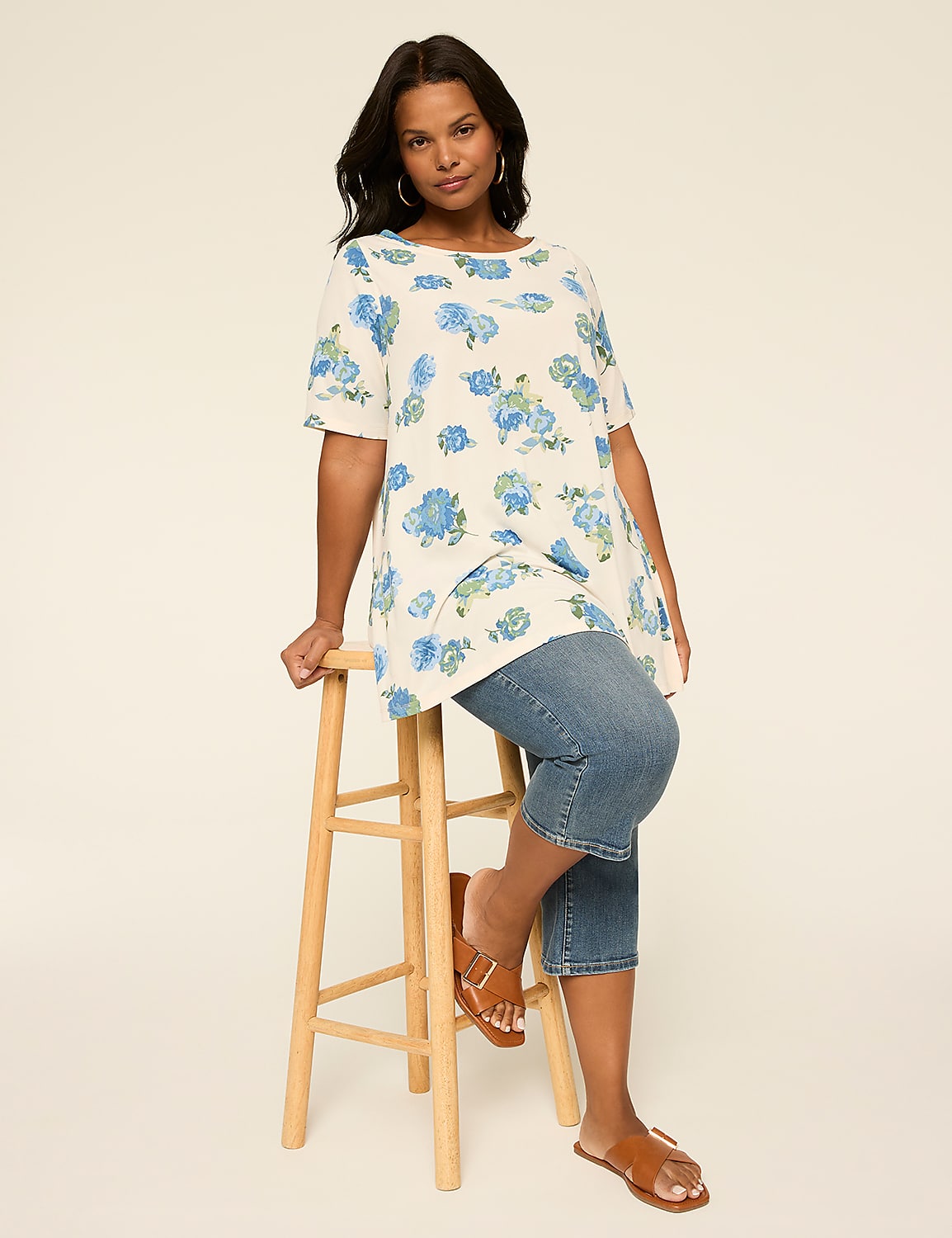 Perfect Sleeve Swing Boatneck Tee Product Image 3