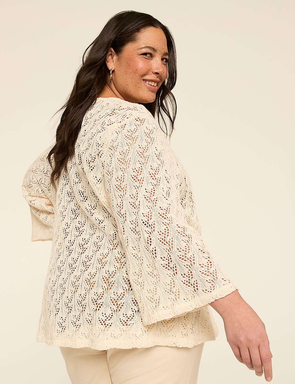 Open-Front Crochet Overpiece Product Image 1