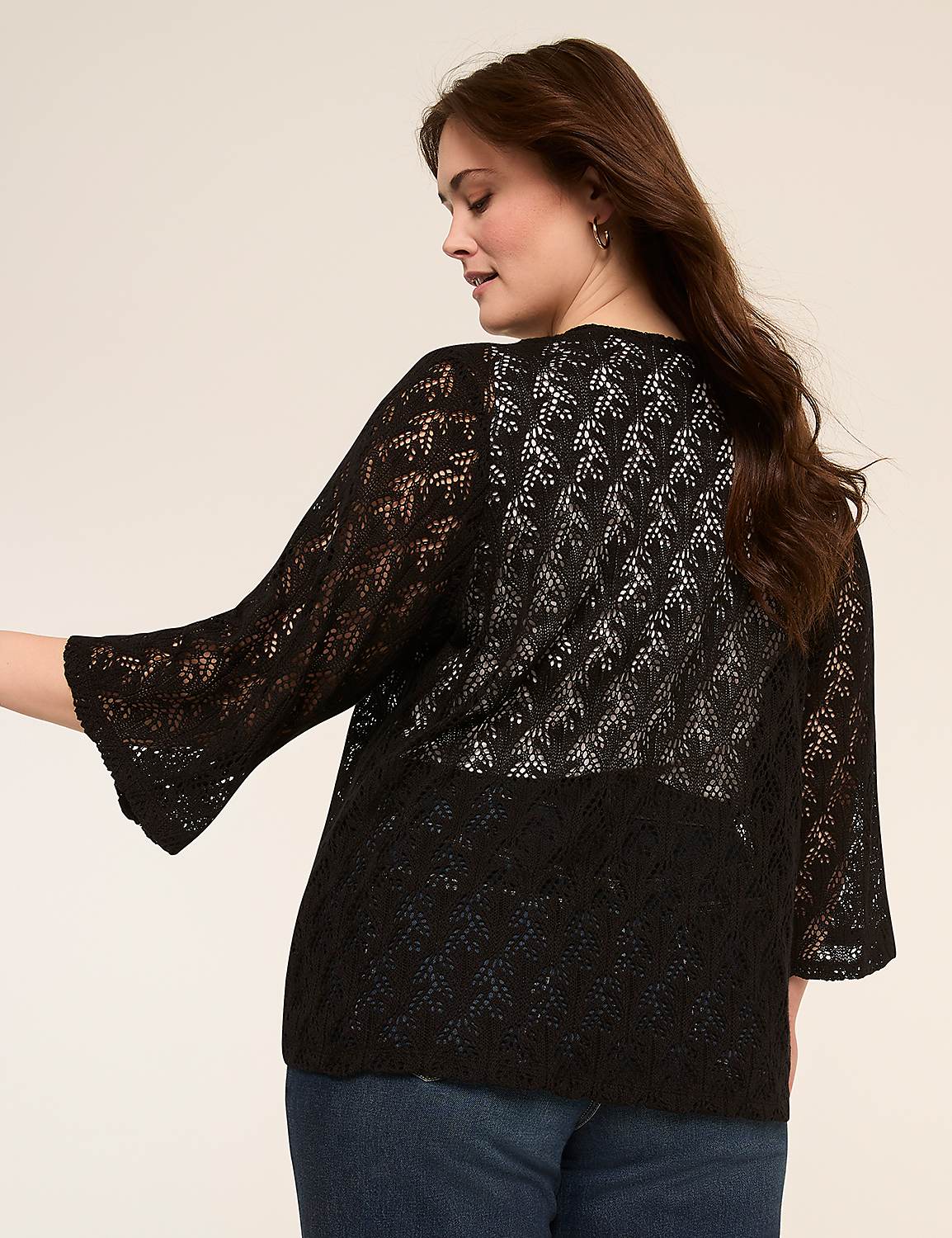 Open-Front Crochet Overpiece Product Image 2
