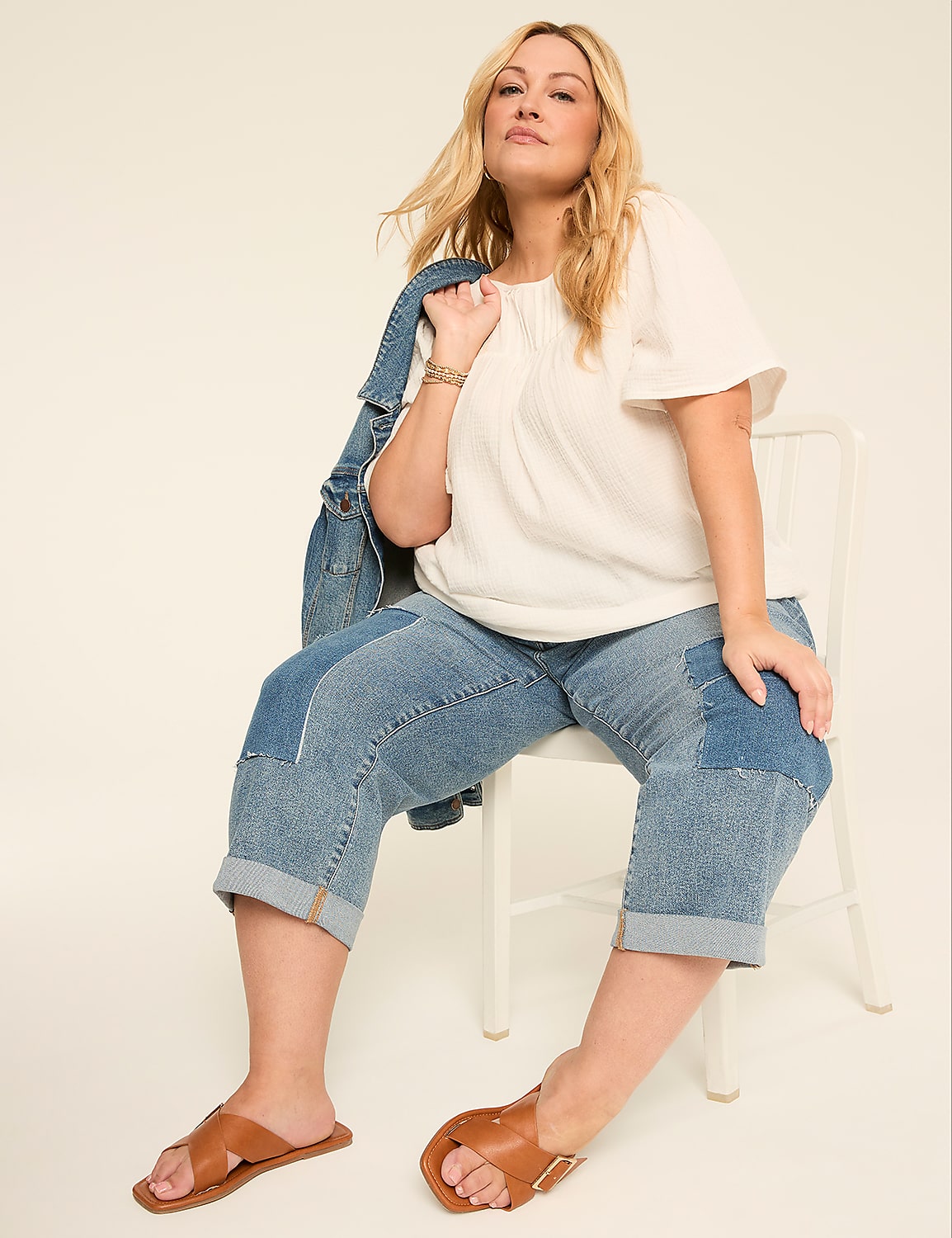Dolman Short-Sleeve Scoop-Neck Top Product Image 3