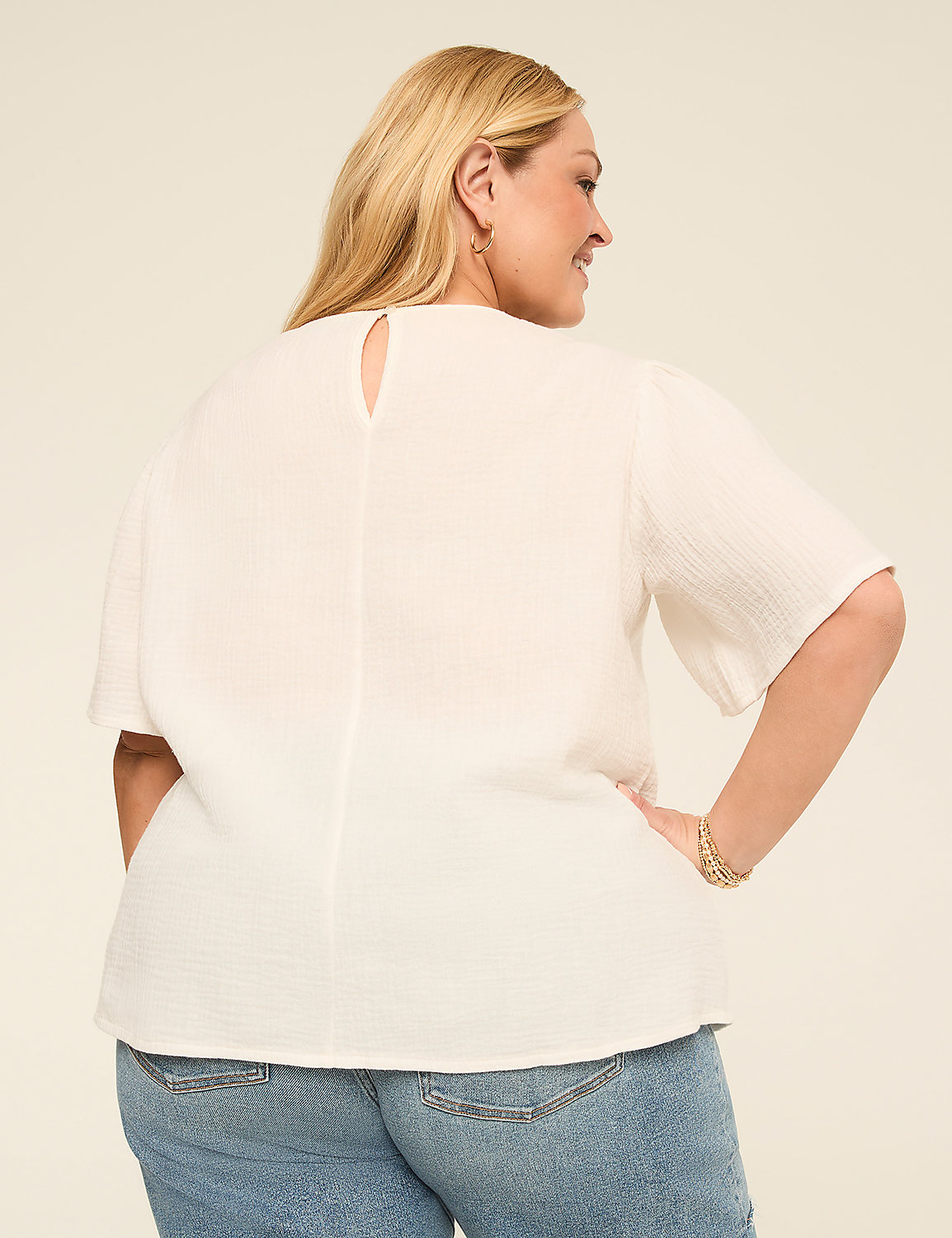 Dolman Short-Sleeve Scoop-Neck Top Product Image 2