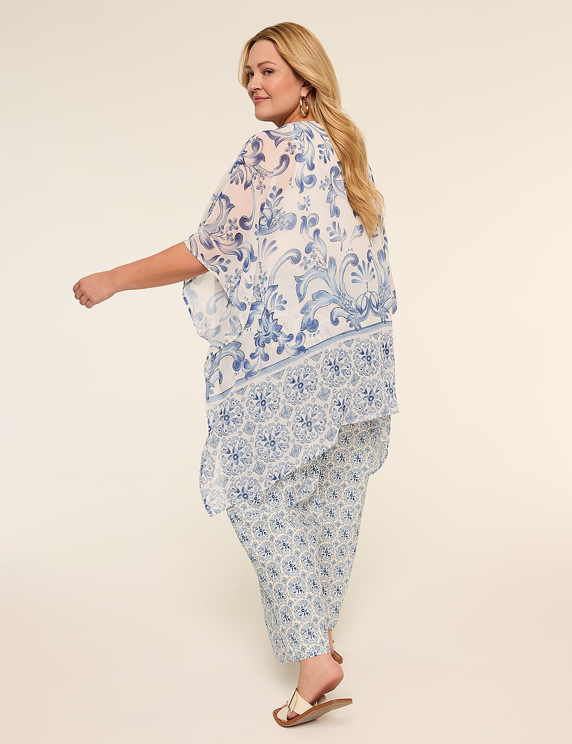 Printed Chiffon Overpiece Product Image 2