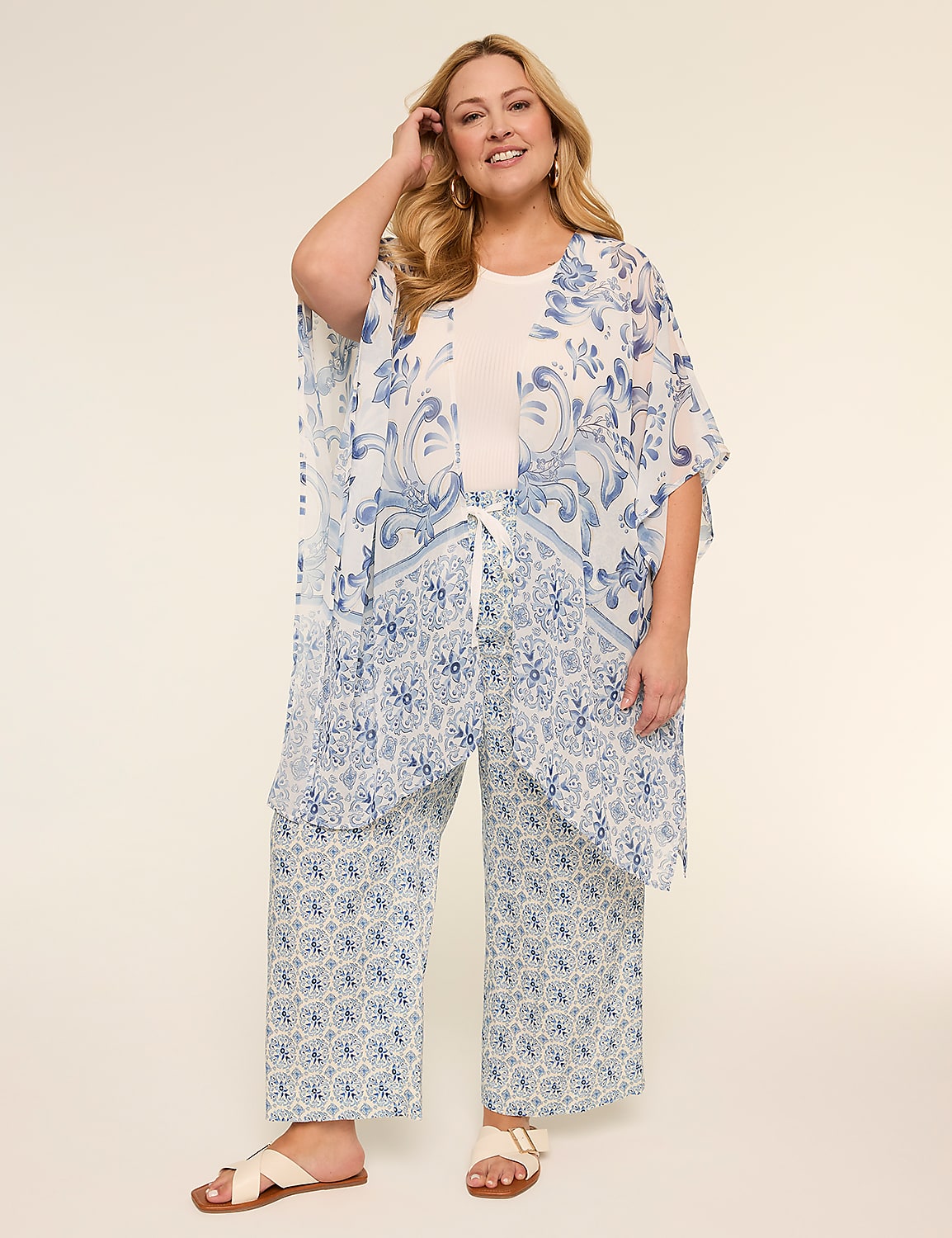 Printed Chiffon Overpiece Product Image 1