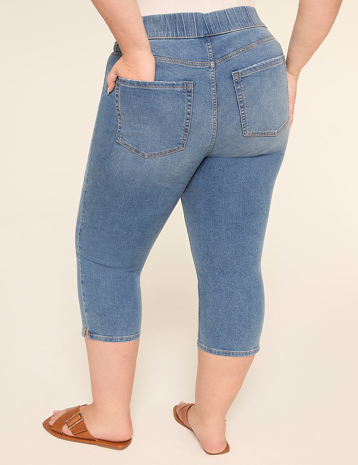 Pull-On High-Rise Pedal Jegging Product Image 5