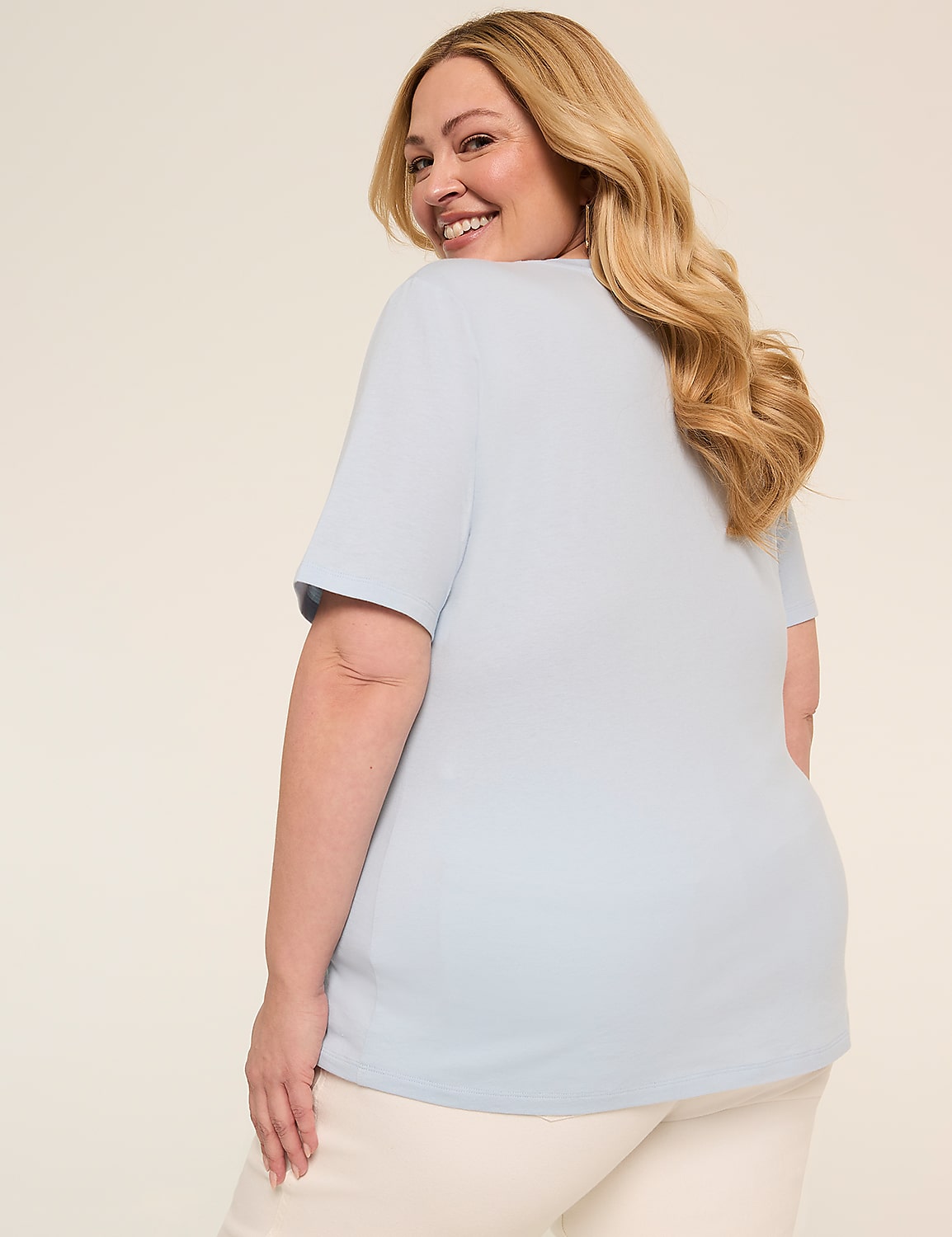 Perfect Sleeve V-Neck Tee Product Image 2