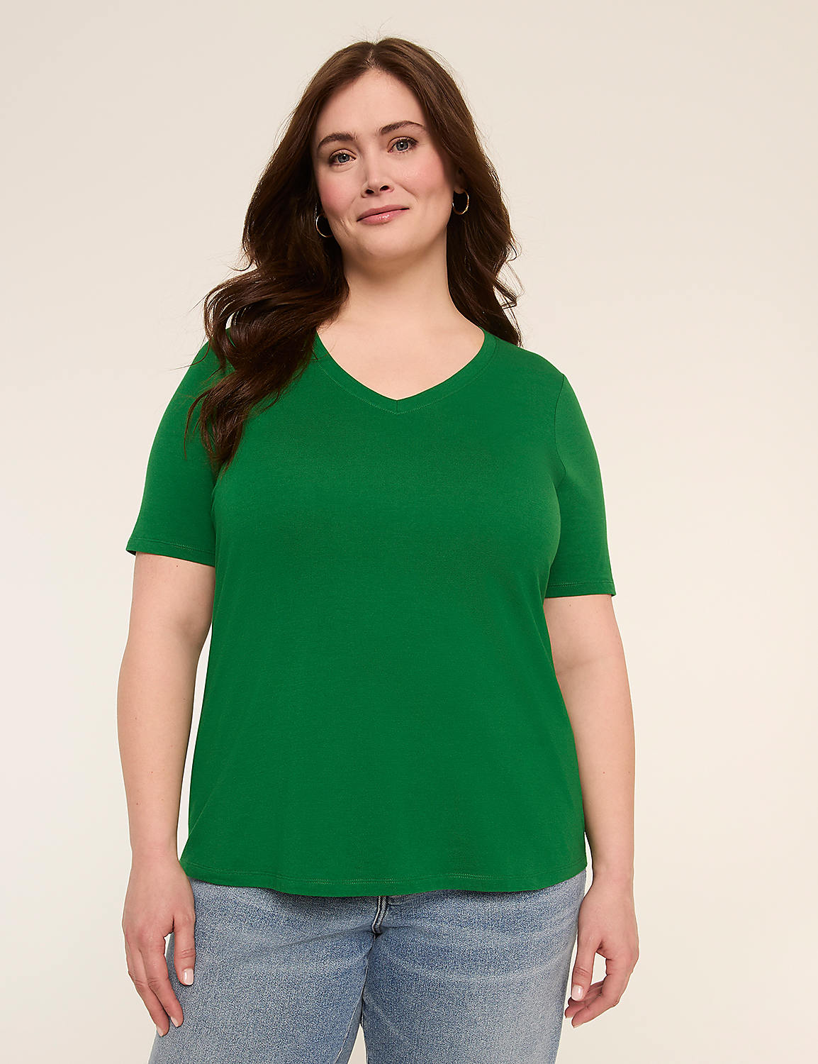 Perfect Sleeve V-Neck Tee Product Image 1
