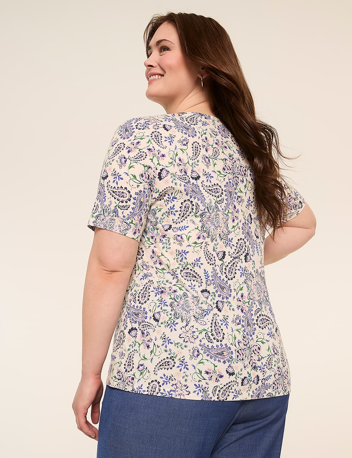Perfect Sleeve V-Neck Tee Product Image 2