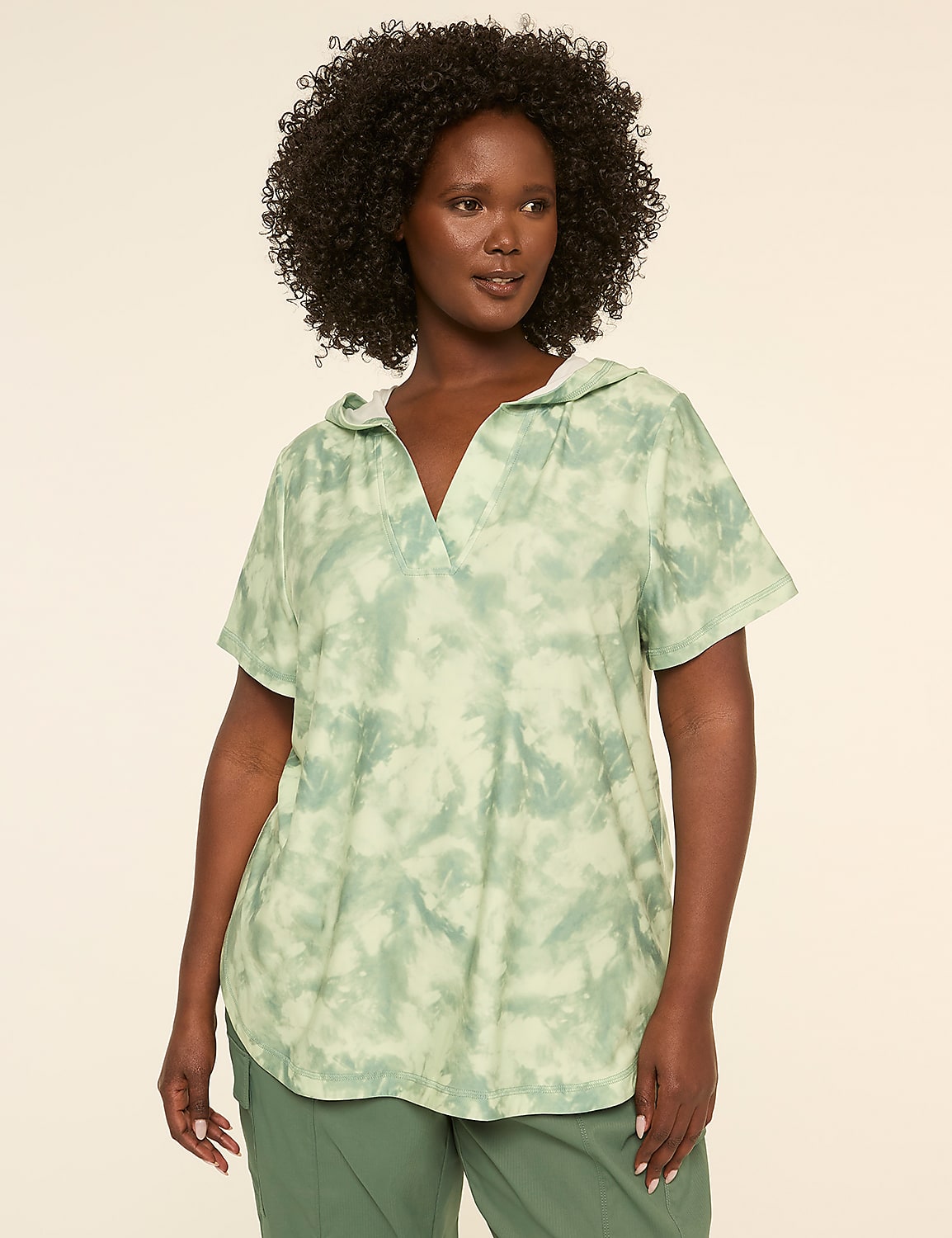 LIVI Soft Short-Sleeve Hoodie Product Image 1