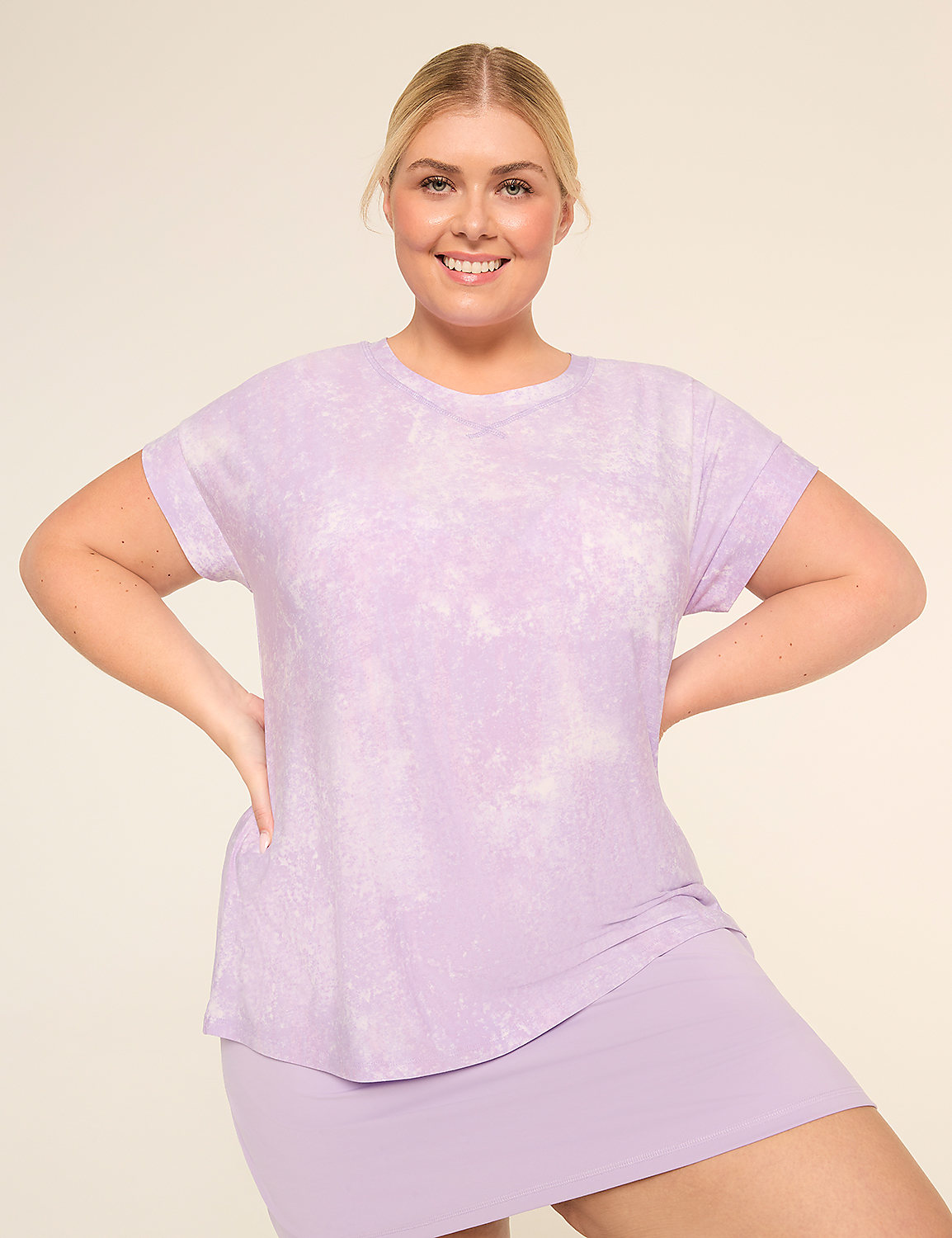 LIVI Soft Short-Sleeve Crew-Neck Tee Product Image 1