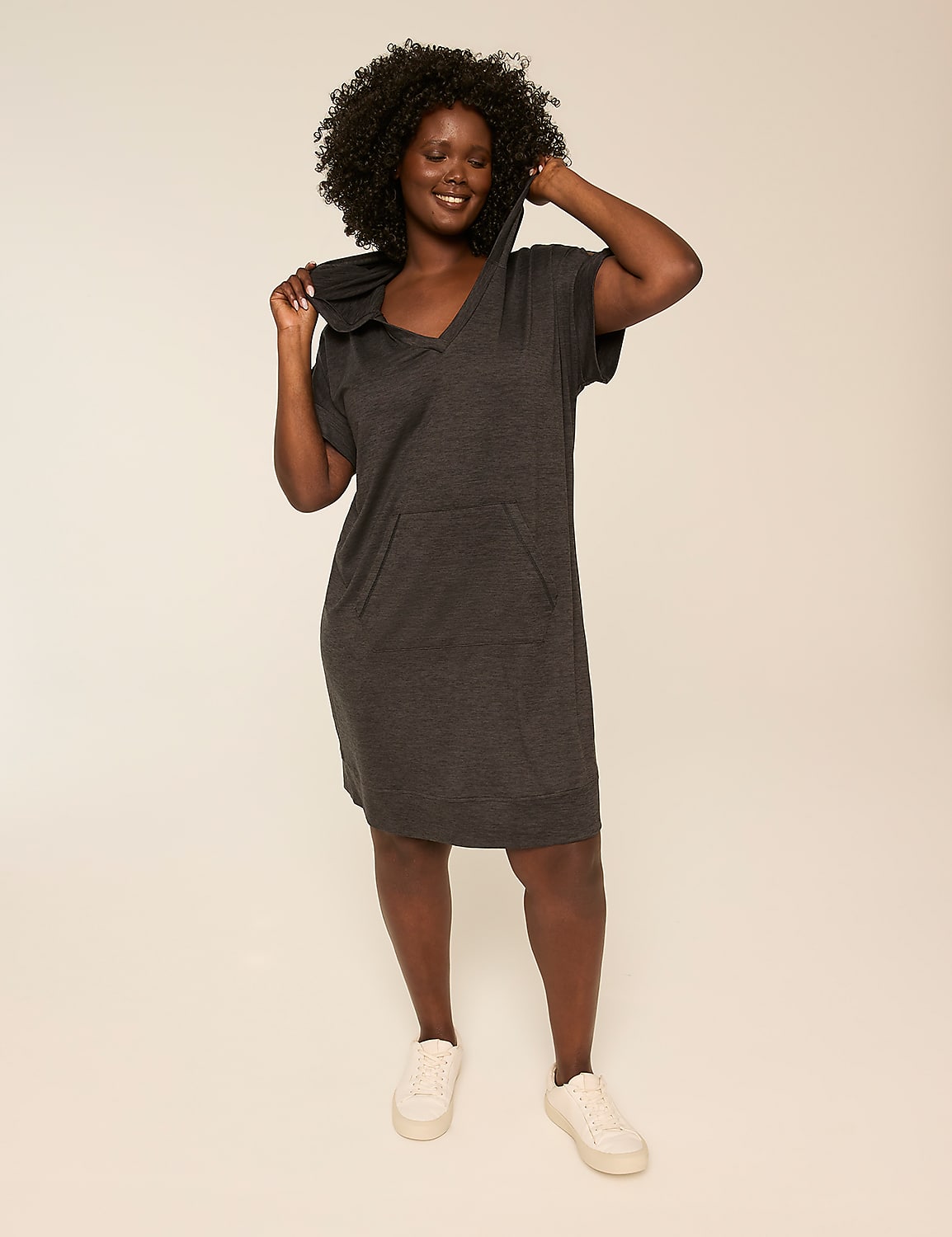 LIVI Soft Hooded Dress Product Image 1
