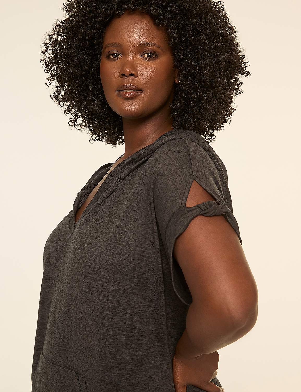 LIVI Soft Hooded Dress Product Image 3