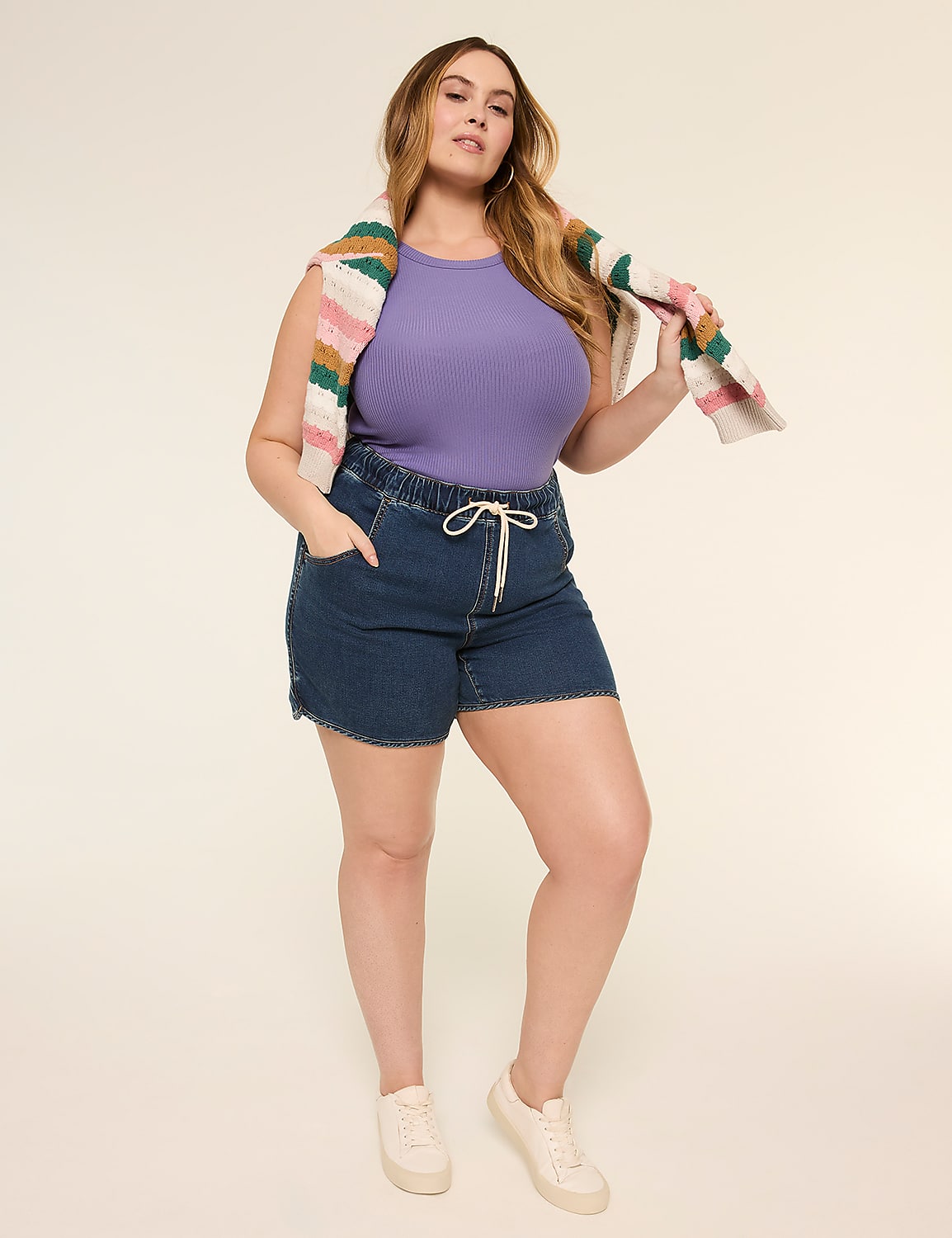 Cloud Knit Pull-On Relaxed 4" Short Product Image 3