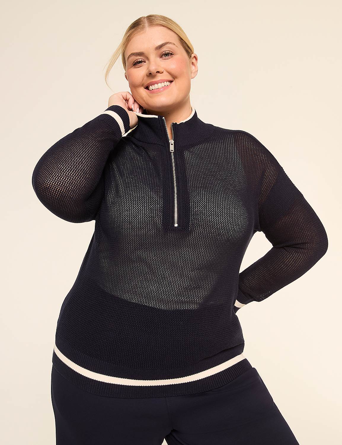 LIVI Half-Zip Sweater Pullover Product Image 1
