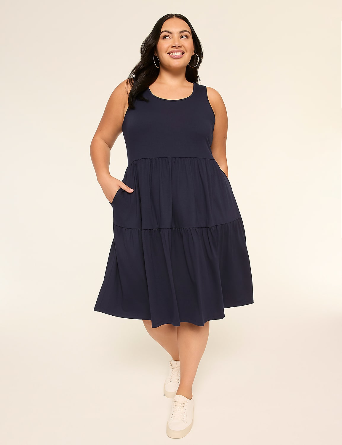 Sleeveless Tiered Short Dress Product Image 1