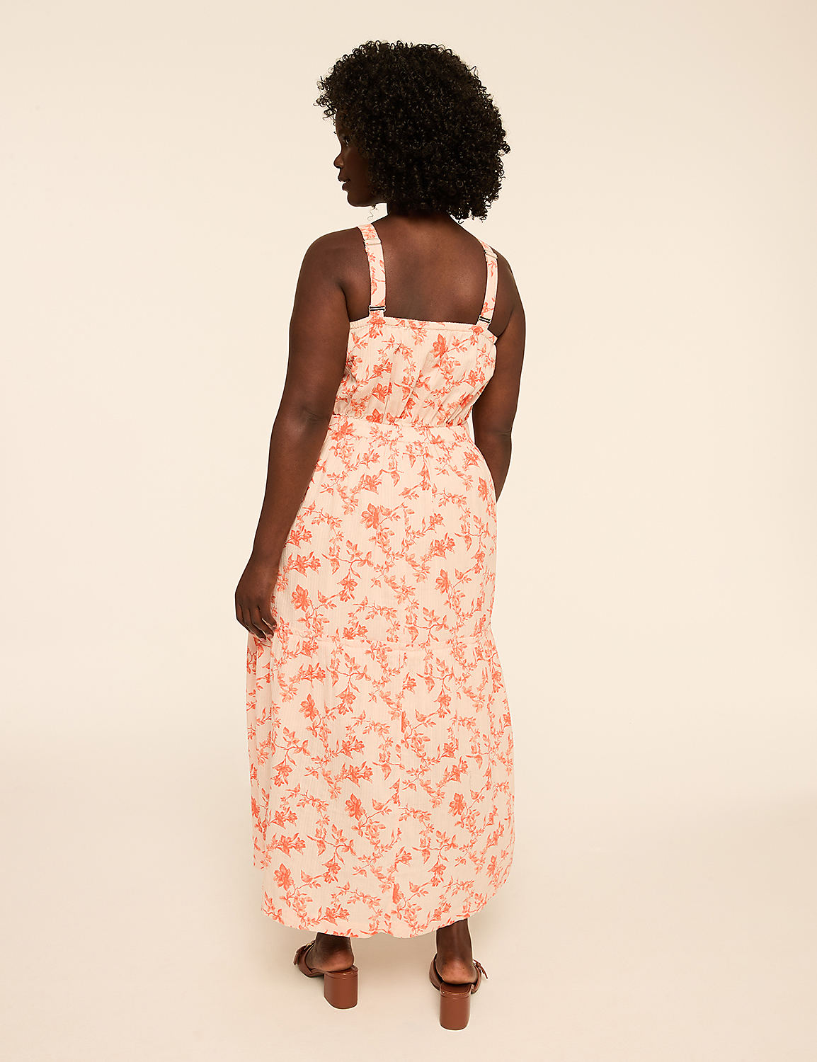 Tie-Waist Tiered Maxi Dress Product Image 6