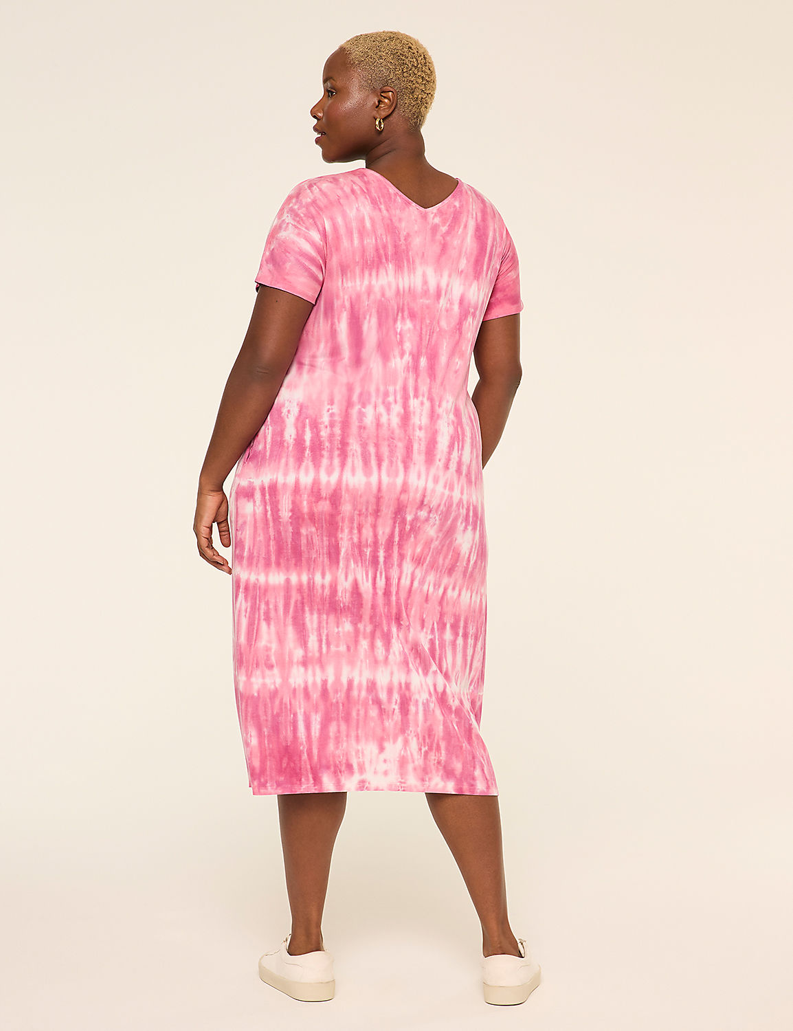 long pink t shirt dress Debbie Katz Nila Maxi Shirt Dress Pink  Pink Women's Dress XL