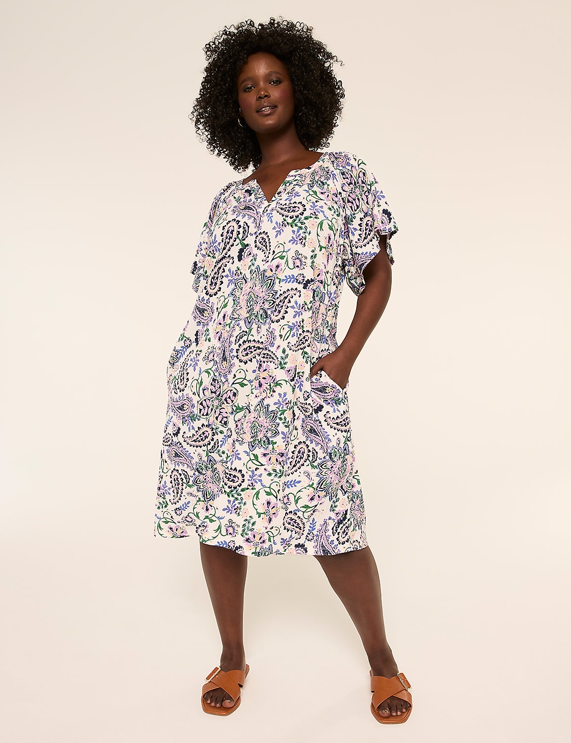 Notch-Neck Short Dress Product Image 1
