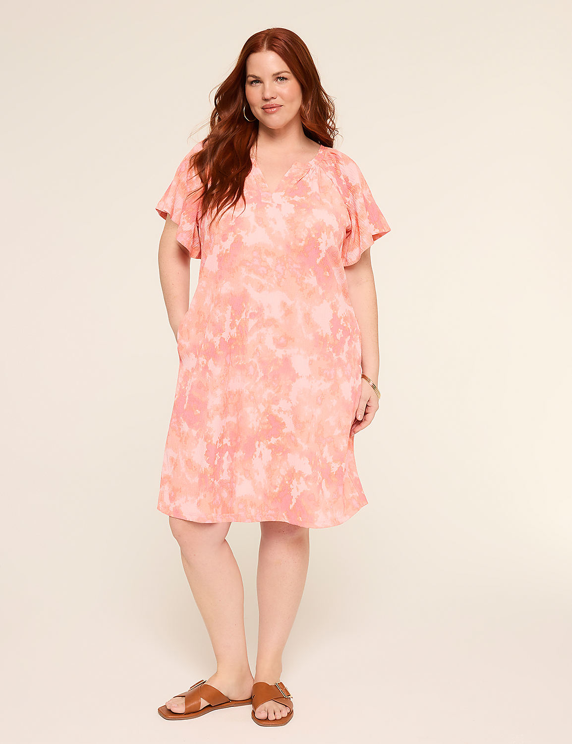 Notch-Neck Short Dress Product Image 1