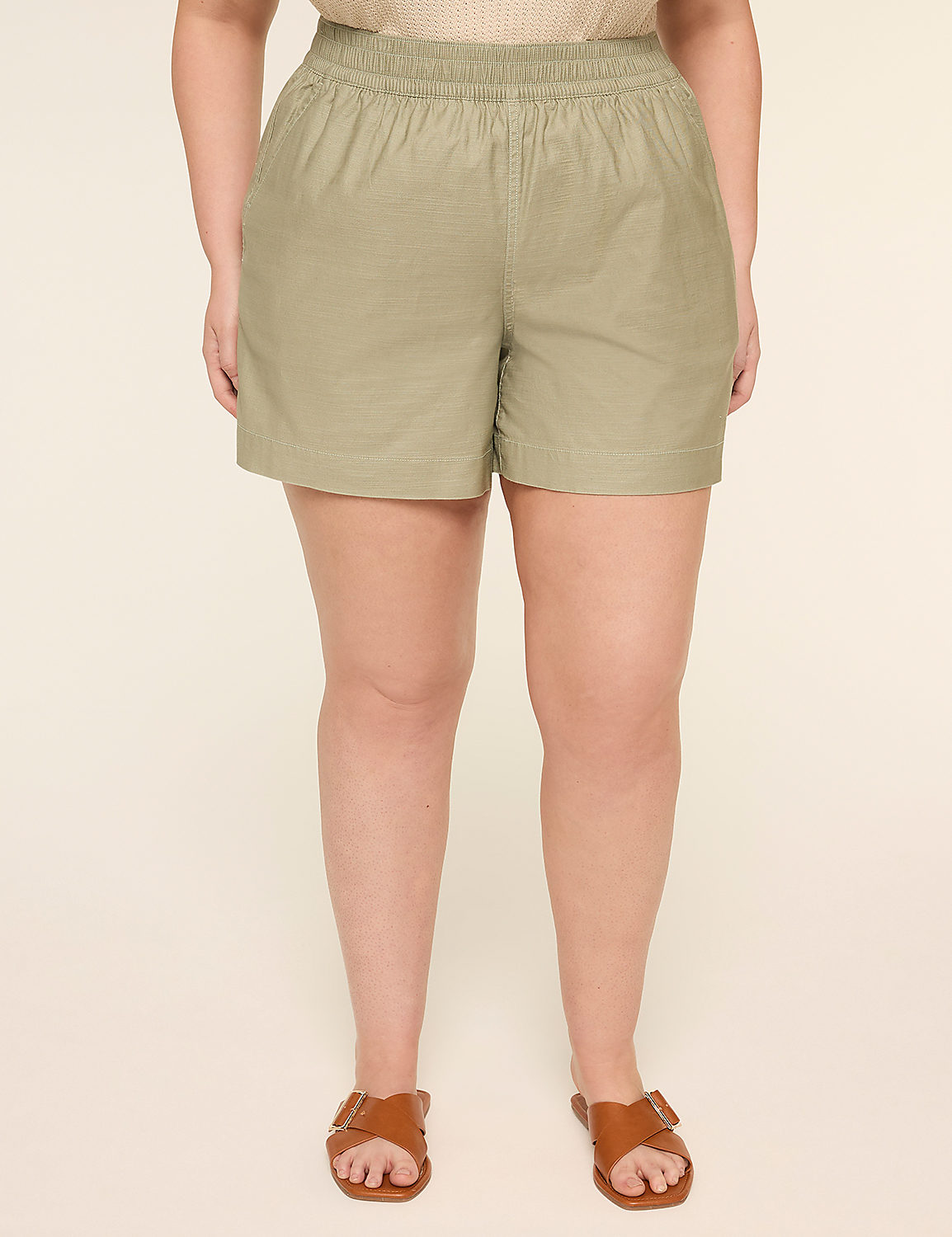 Slub Relaxed Pull-On 5-5" Short Product Image 1
