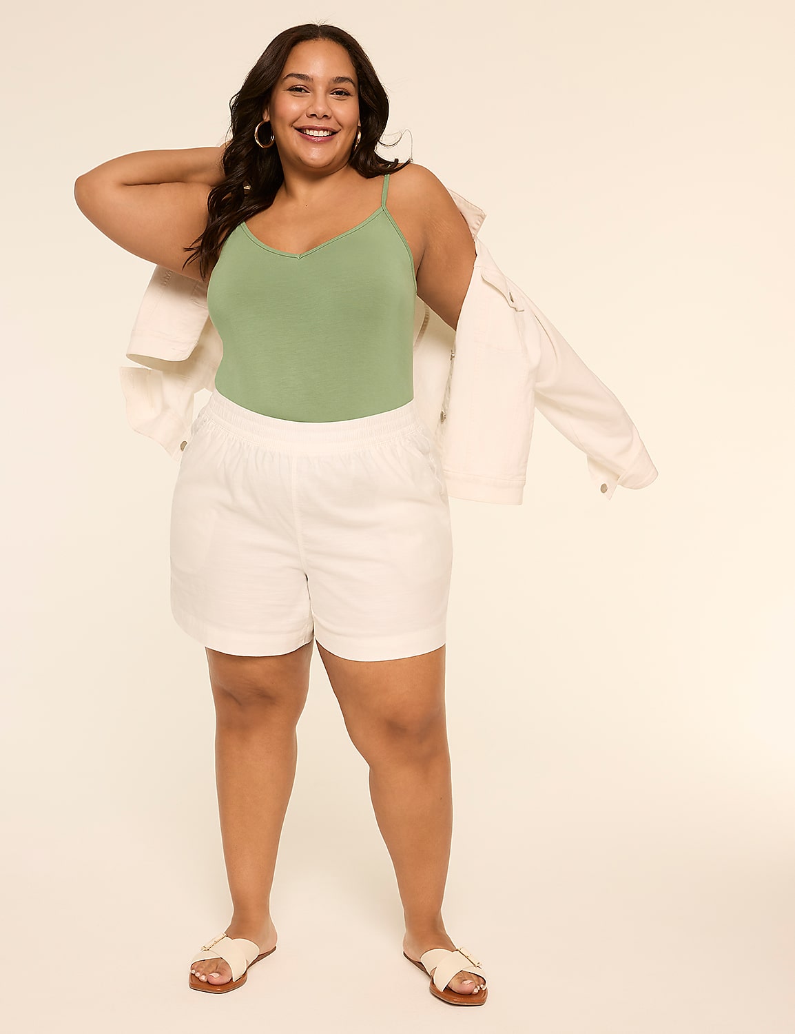Slub Relaxed Pull-On 5-5" Short Product Image 3