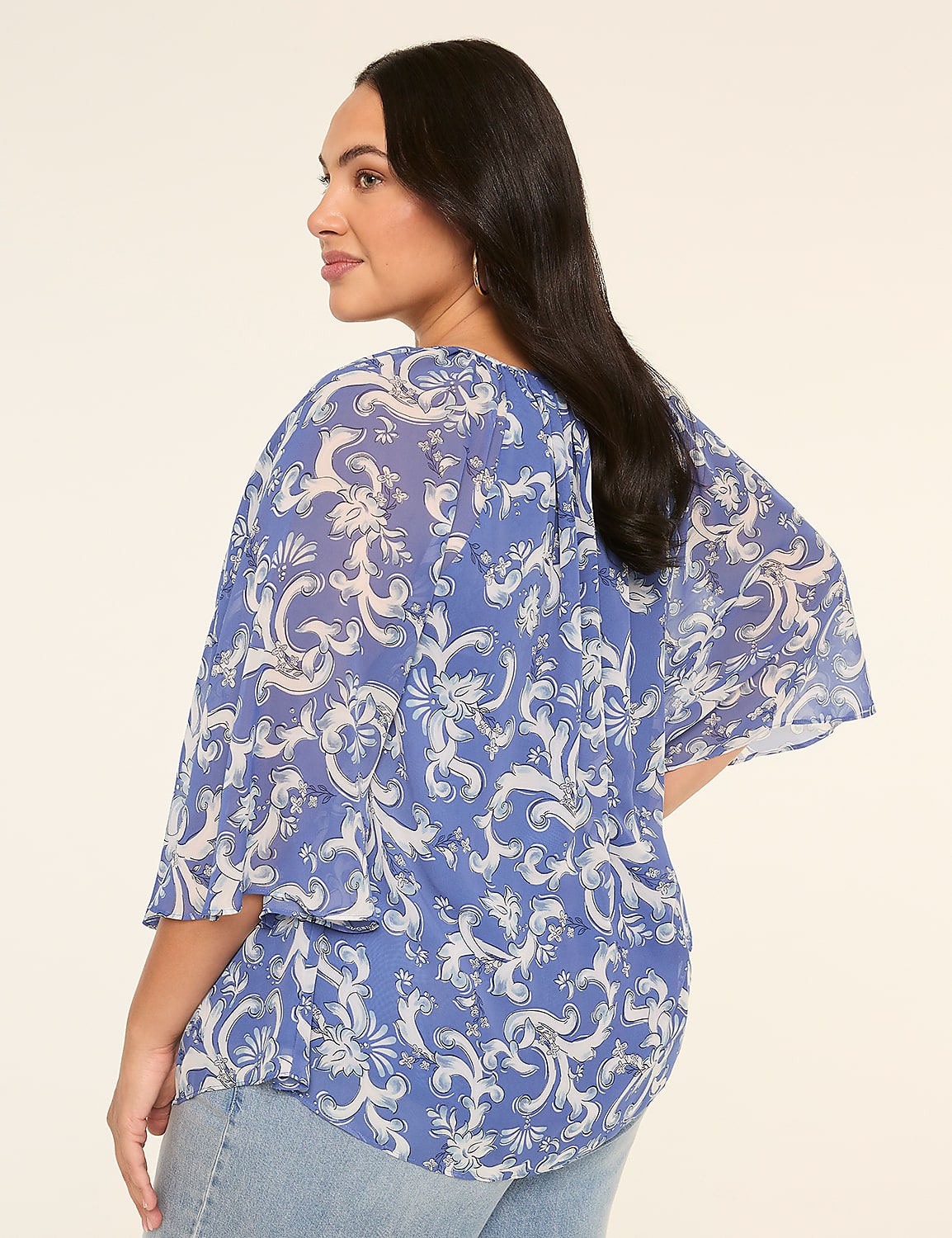 Relaxed Circle Popover Blouse Product Image 2