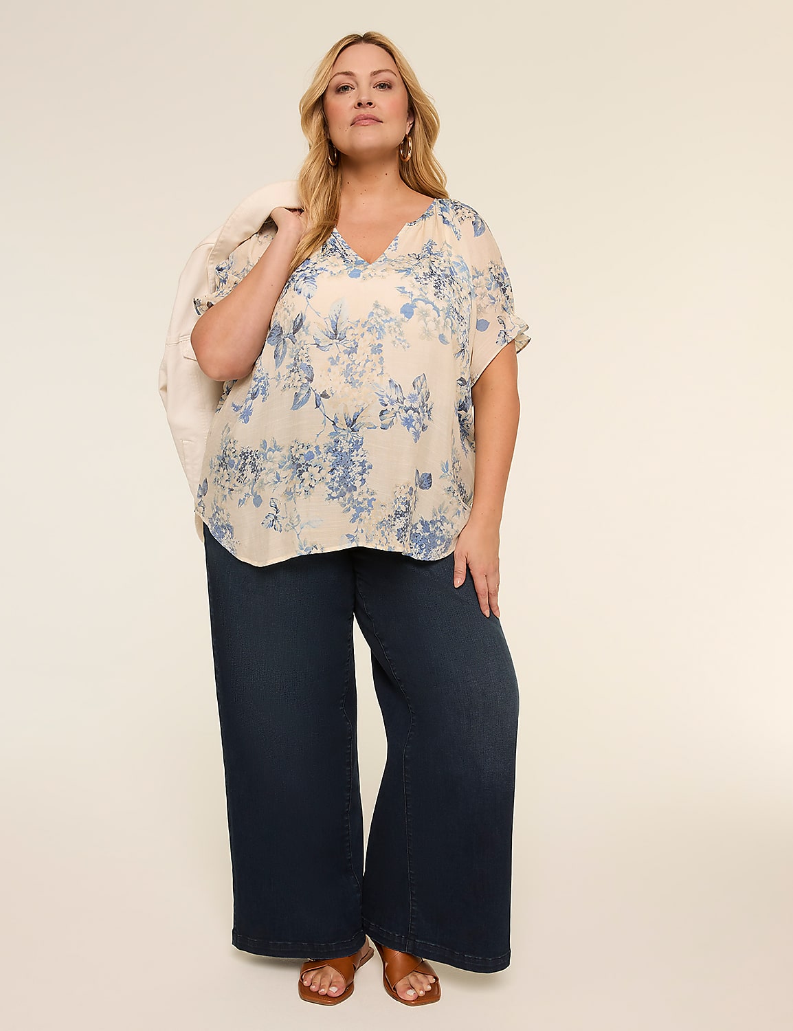 Classic Raglan Short Sleeve Notch N | LaneBryant