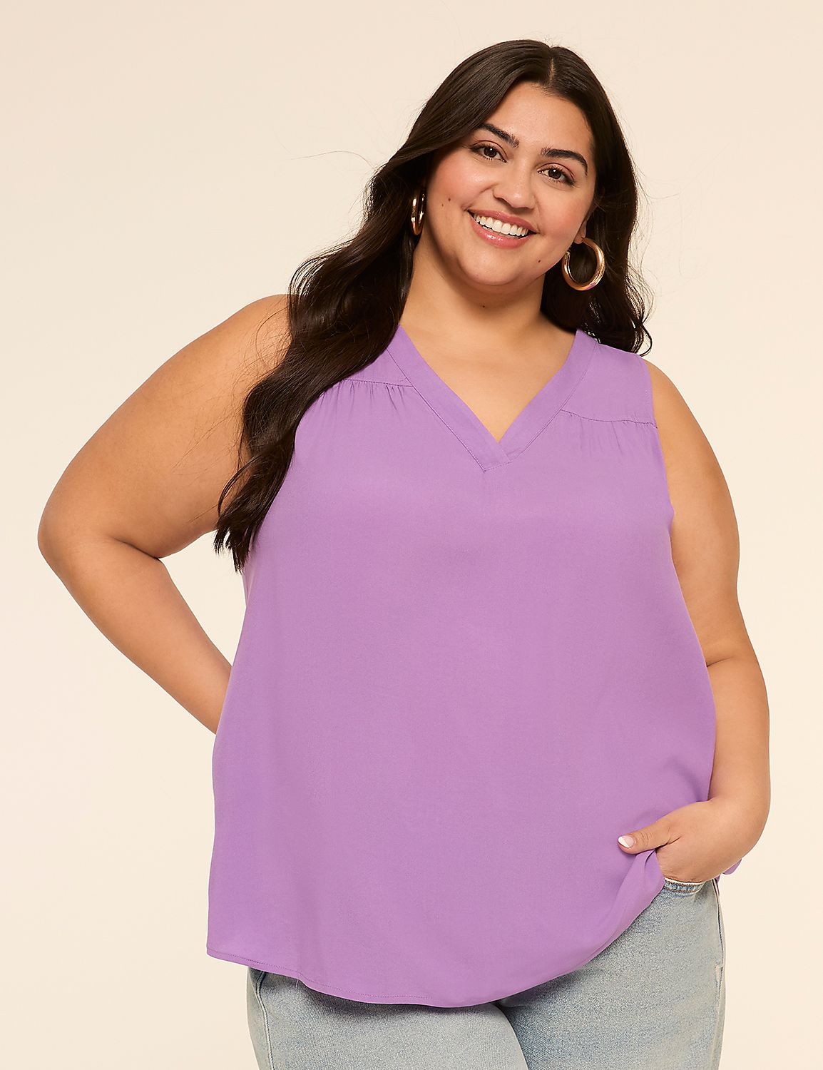 V-Neck Tank Product Image 1