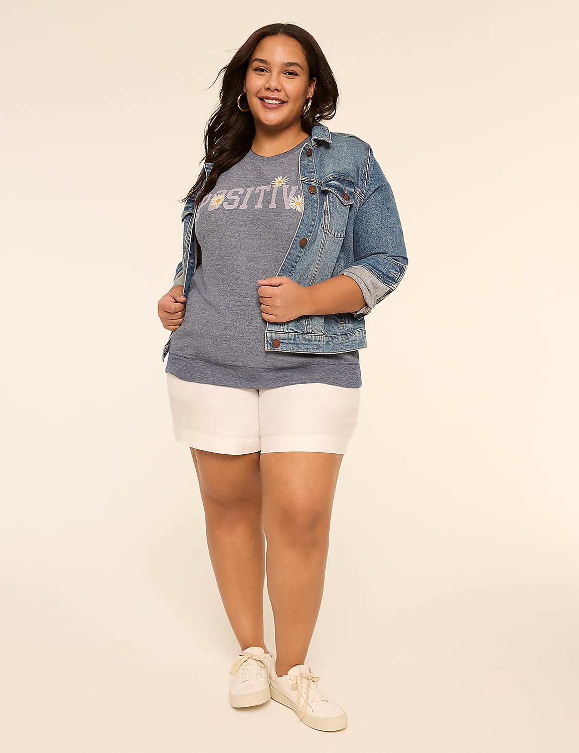 Short-Sleeve Positive Graphic Sweatshirt Product Image 4