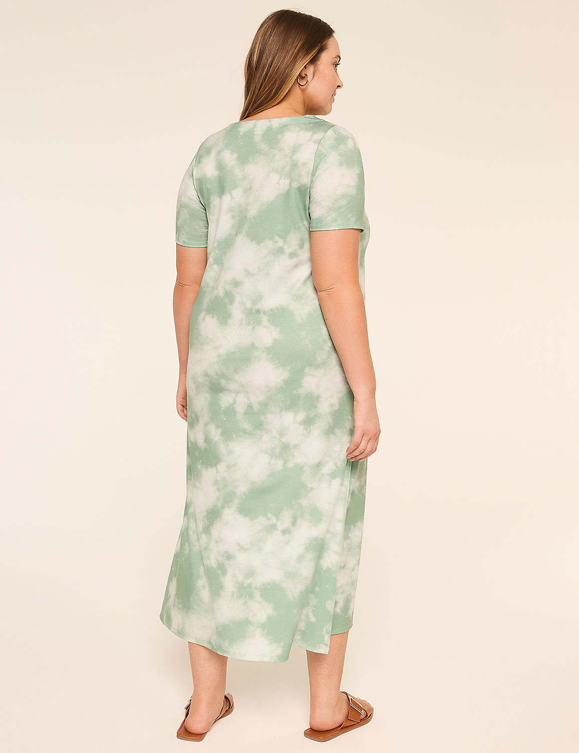 Short-Sleeve V-Neck Maxi T-Shirt Dress Product Image 6