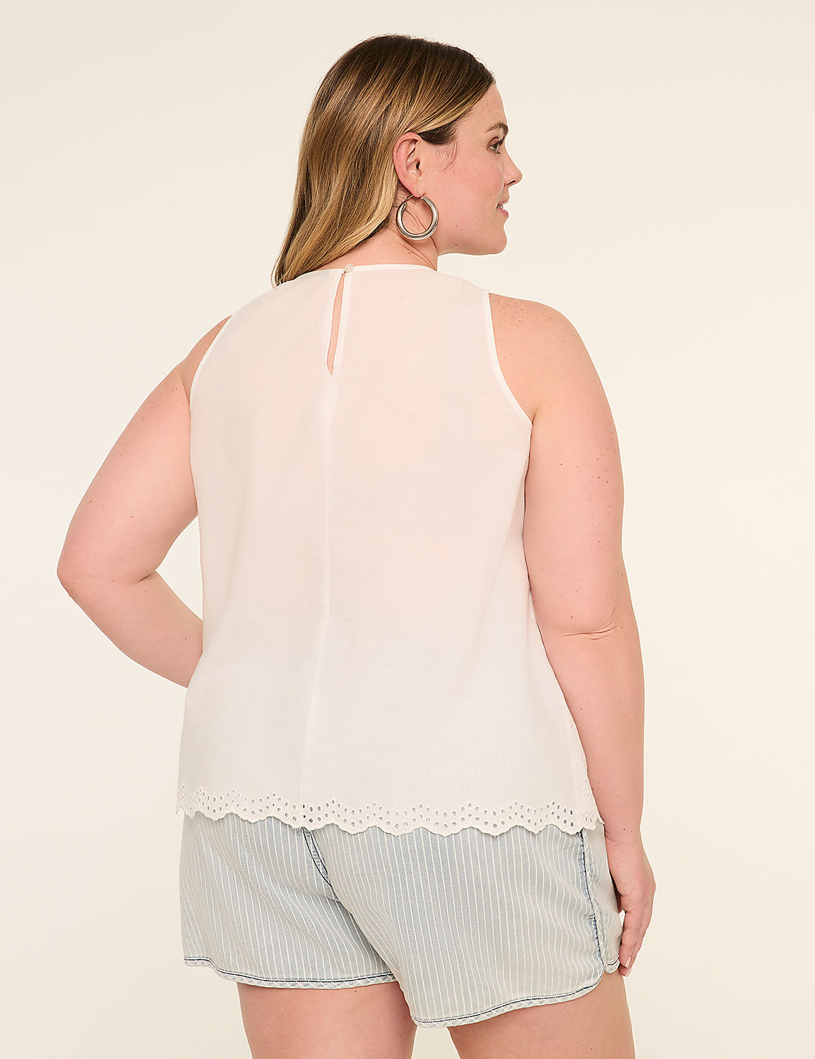 Eyelet Halter Top Product Image 2
